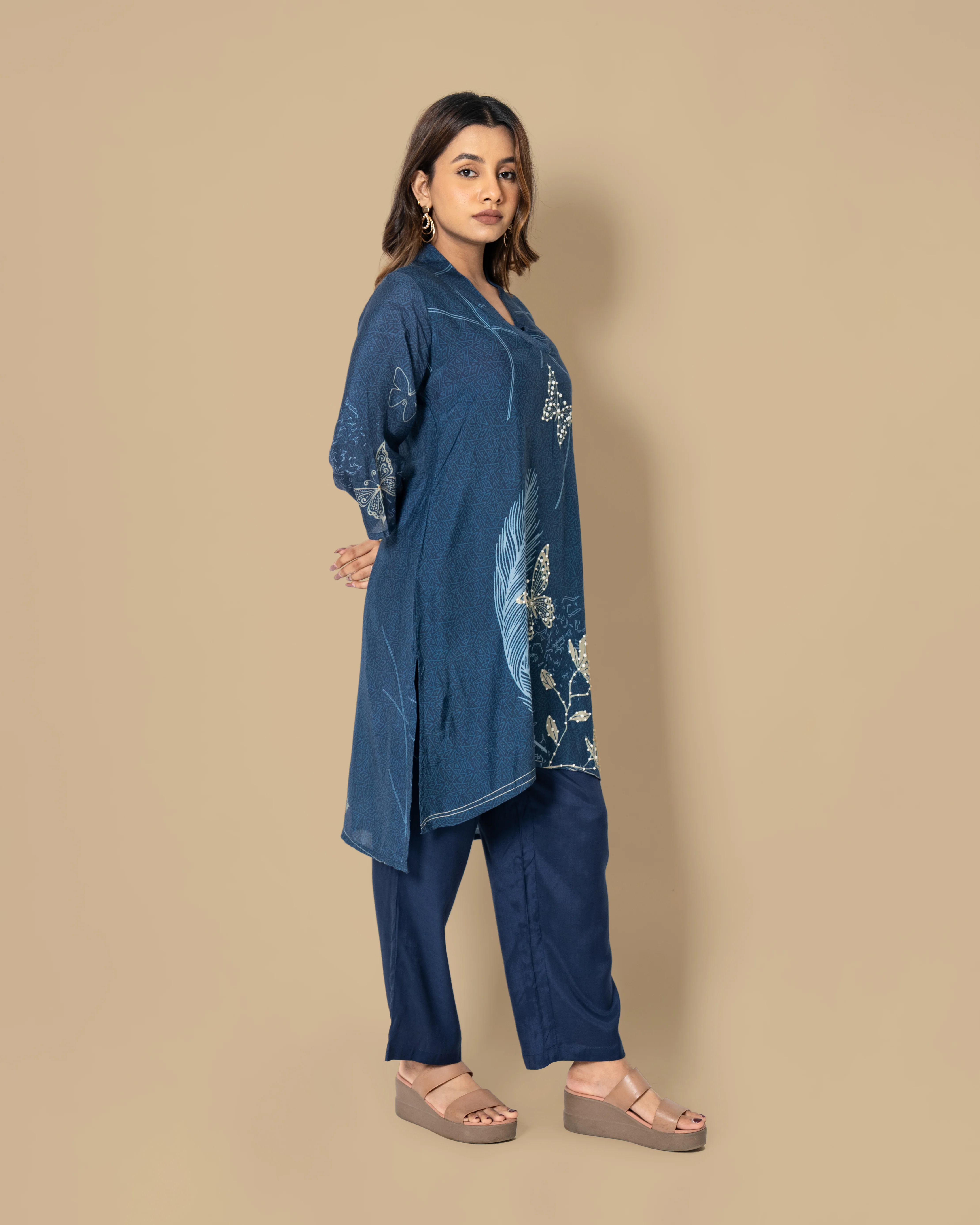Naina Indigo Co-ord Set - Image 4