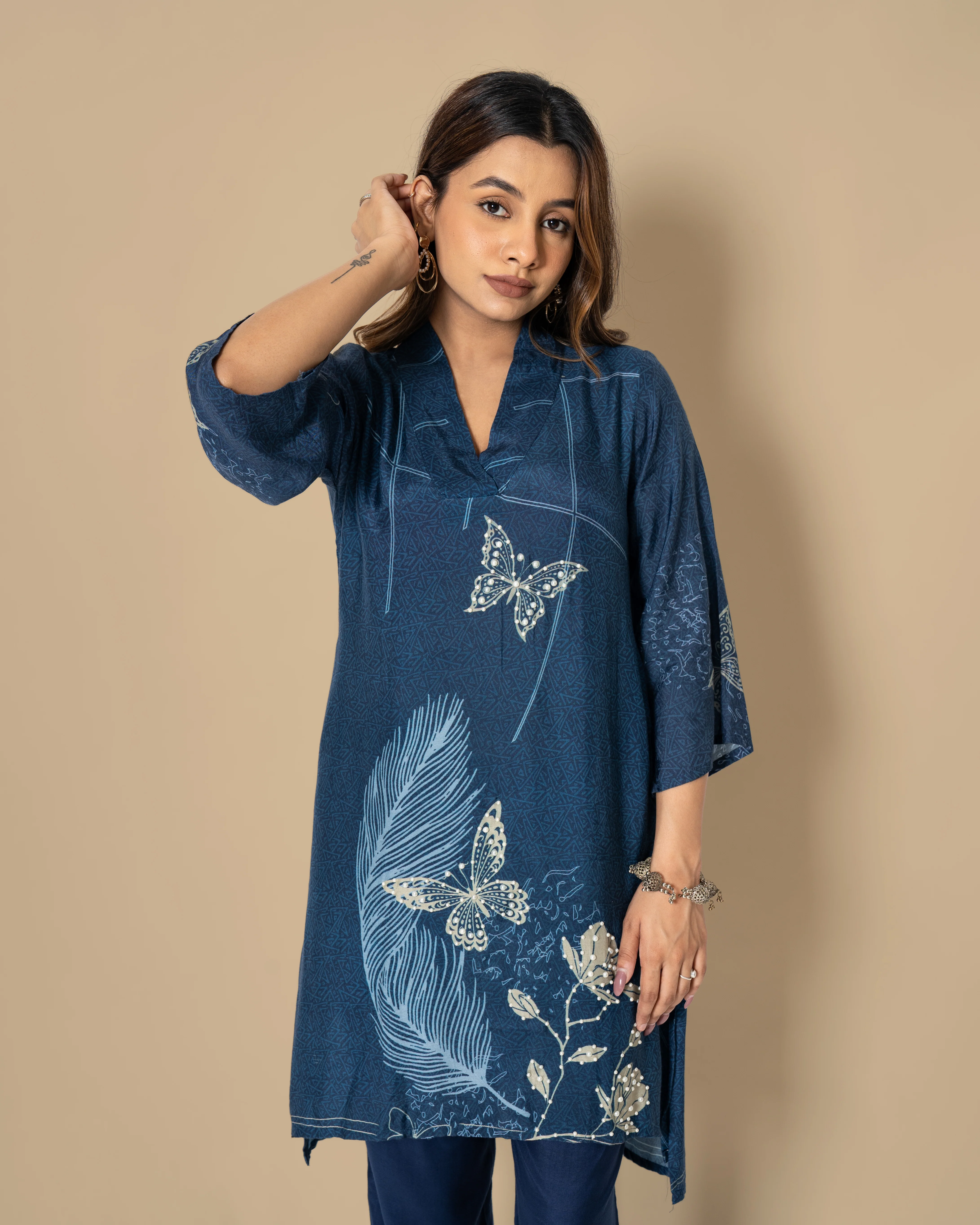 Naina Indigo Co-ord Set - Image 5