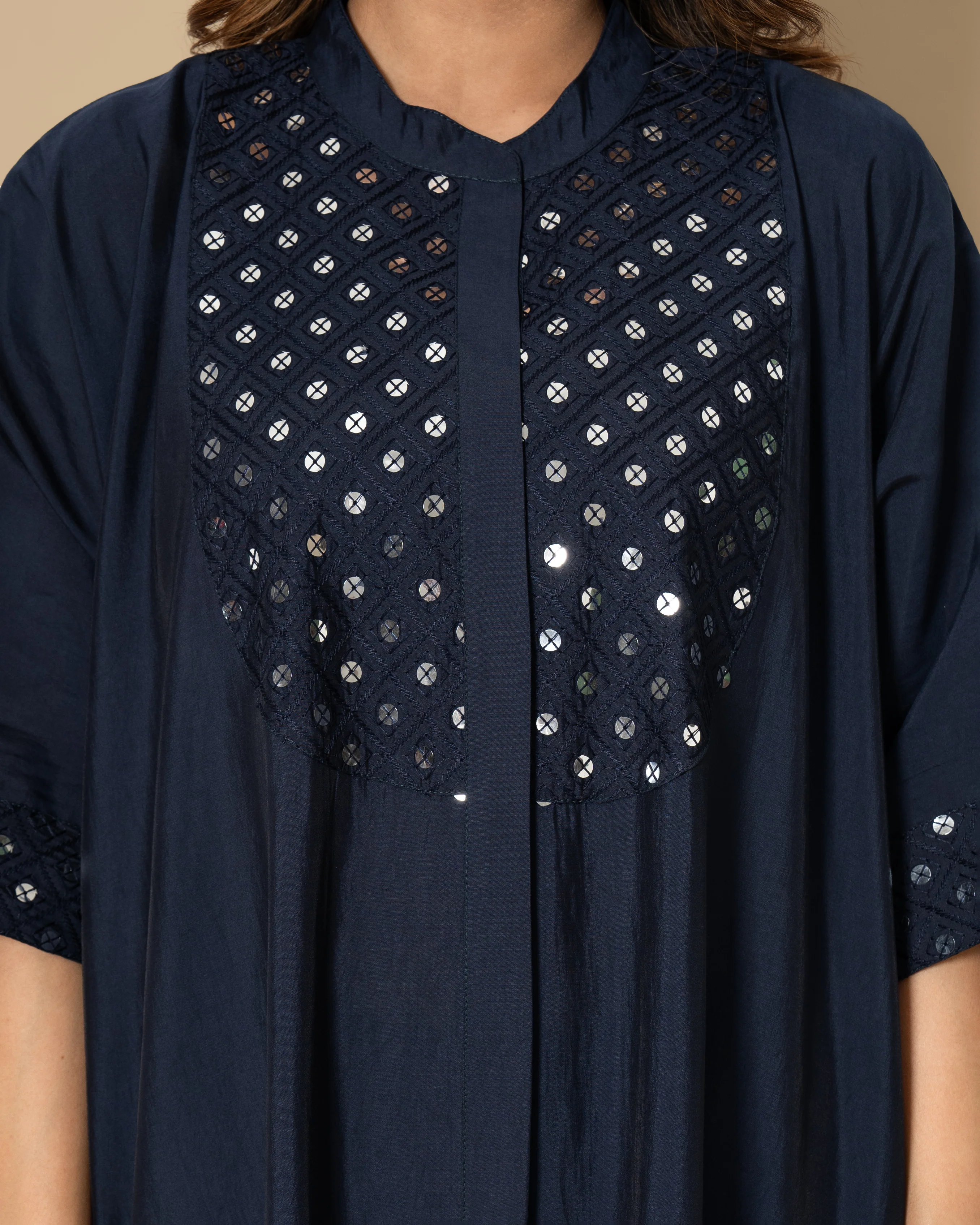 Naina Azure Mirror Work Co-ord Set - Image 2