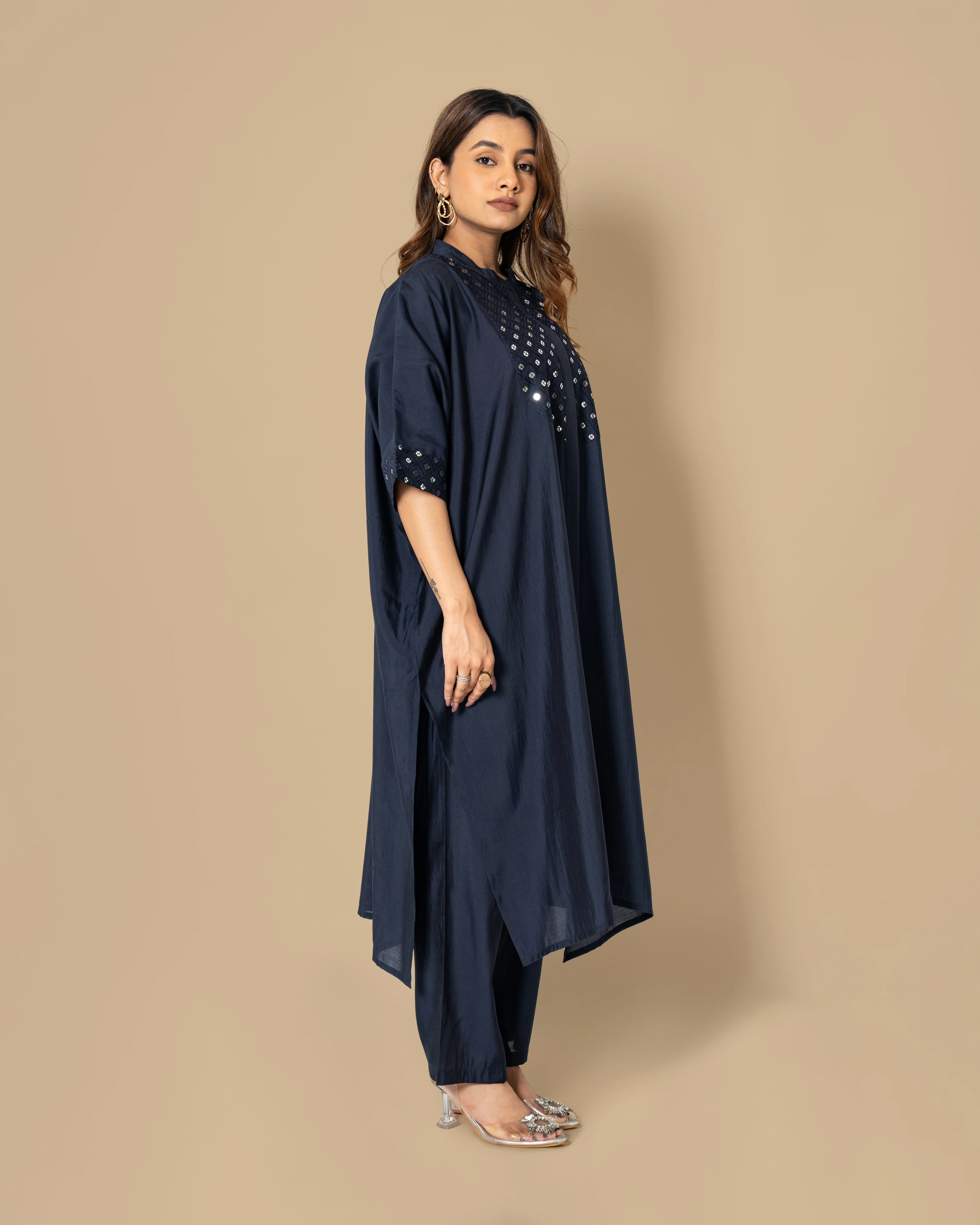 Naina Azure Mirror Work Co-ord Set - Image 4