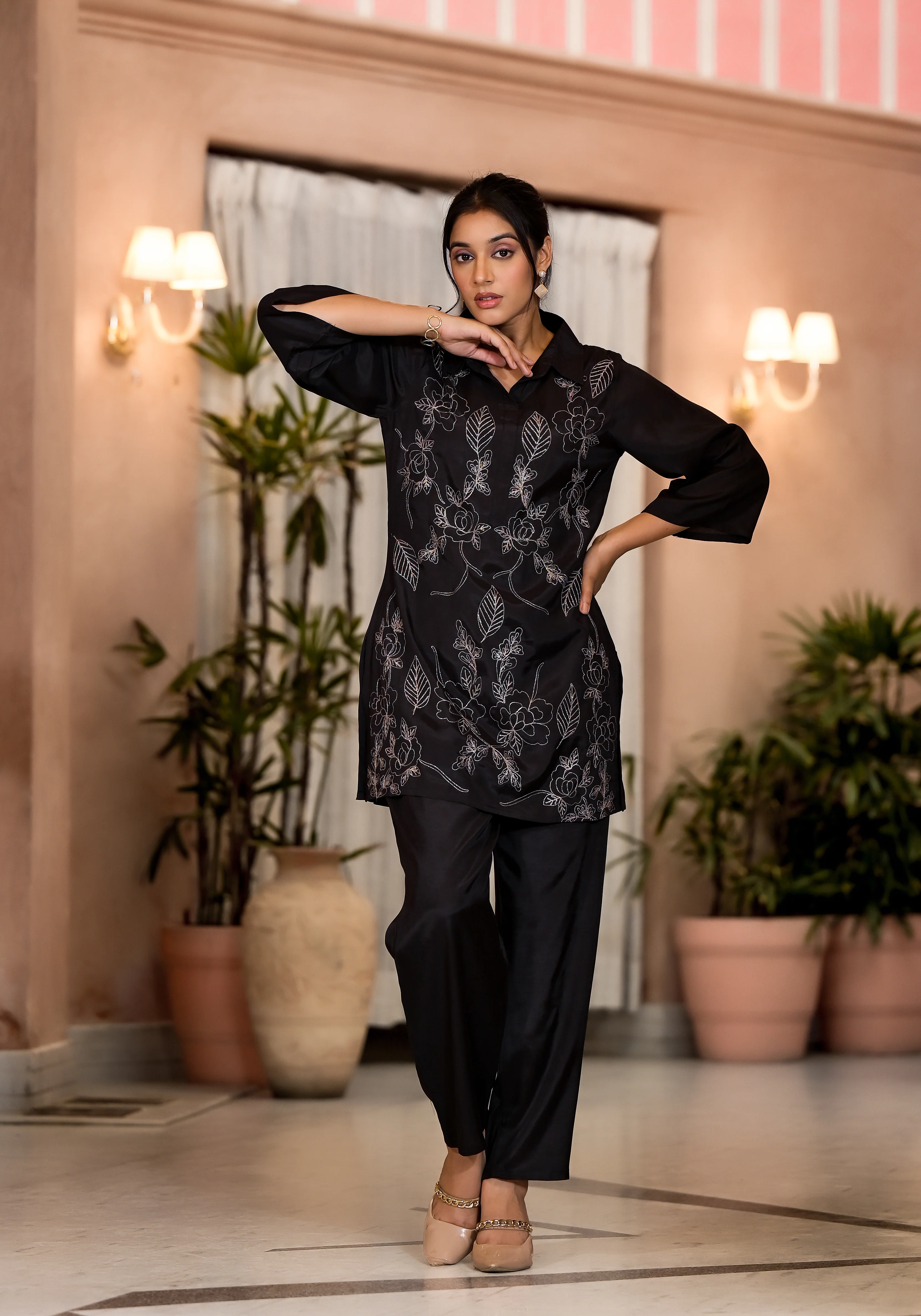 Irene Jade Premium embroidered Co-ord Set - Image 5
