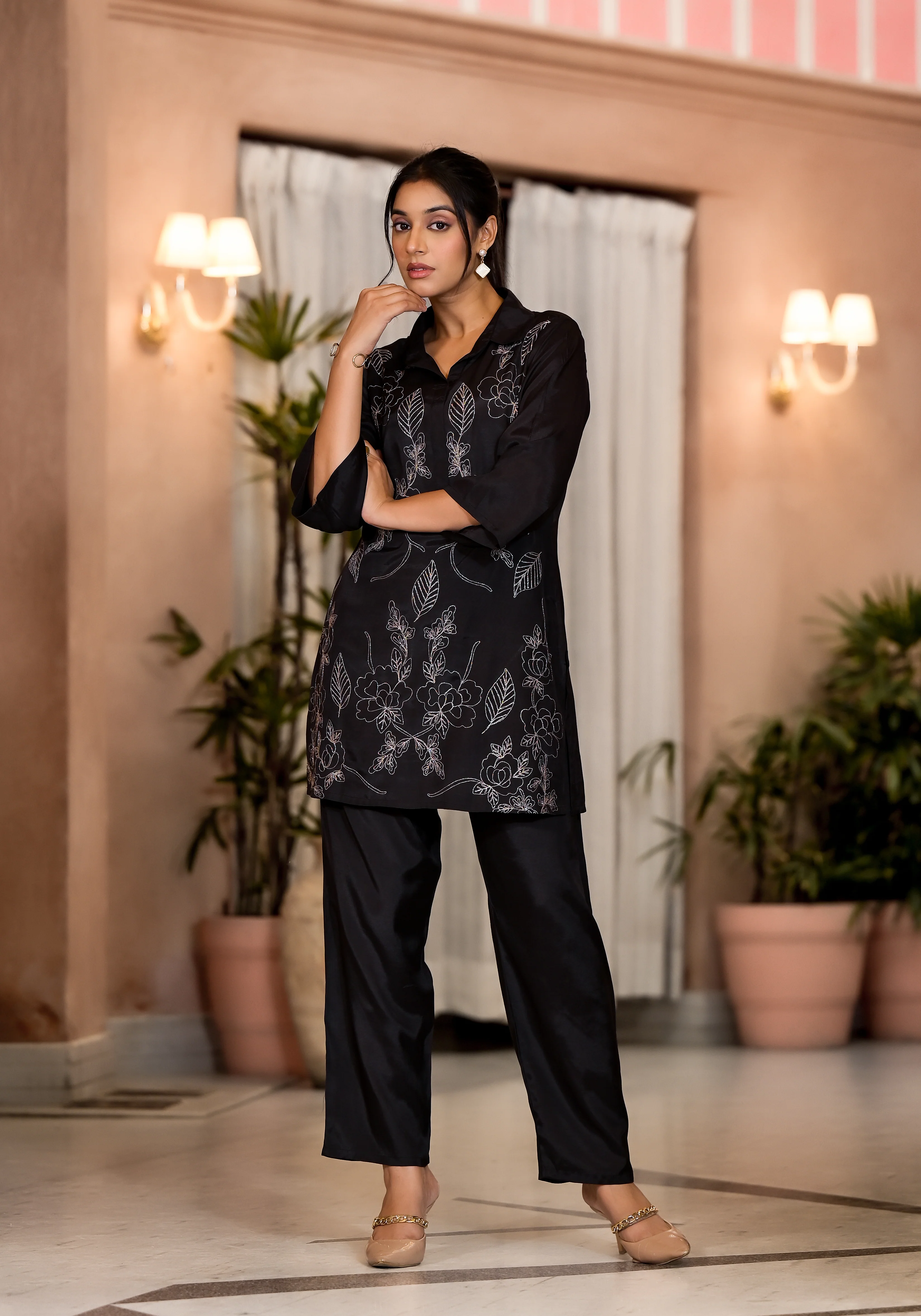 Irene Jade Premium embroidered Co-ord Set - Image 6