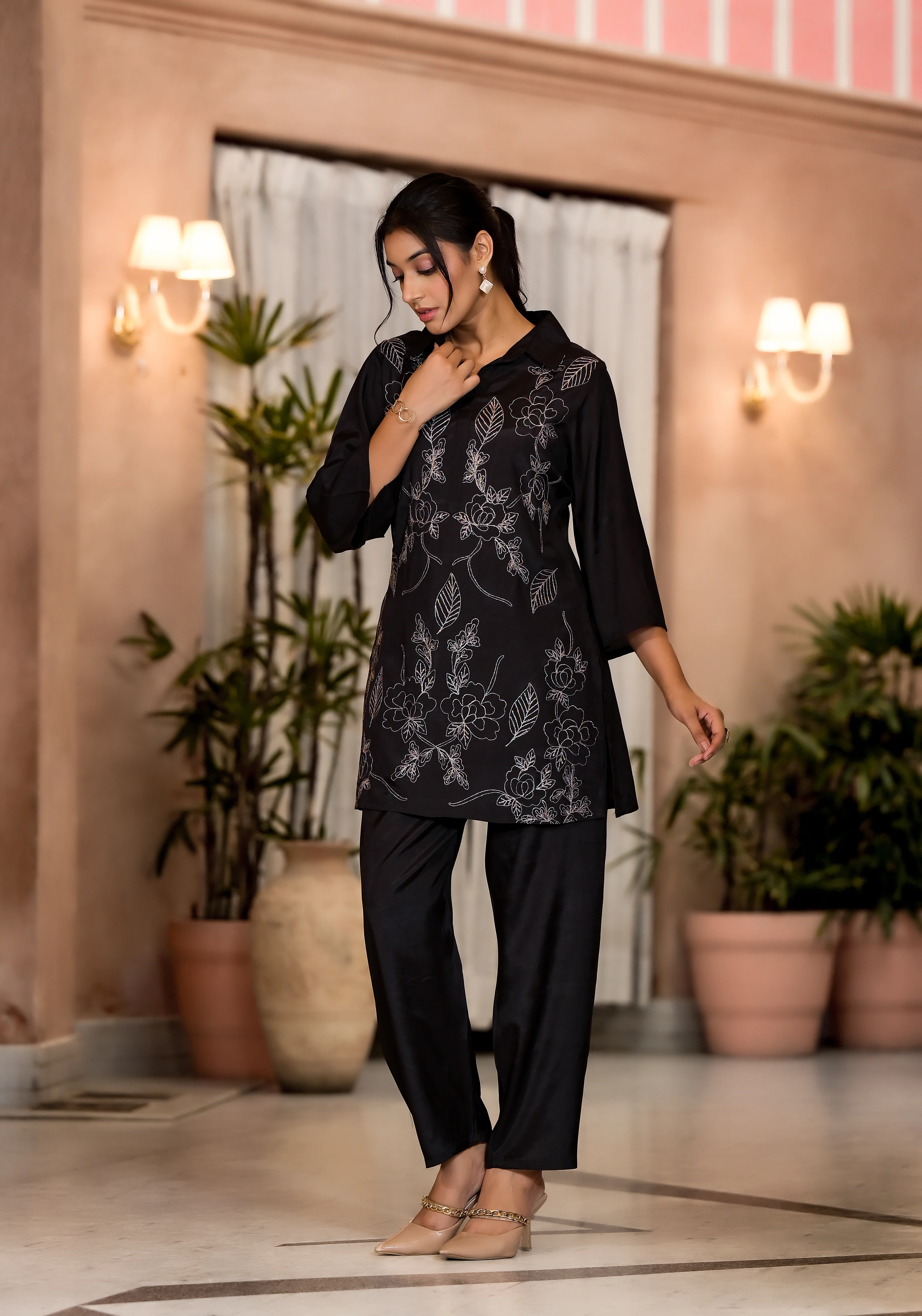 Irene Jade Premium embroidered Co-ord Set - Image 7
