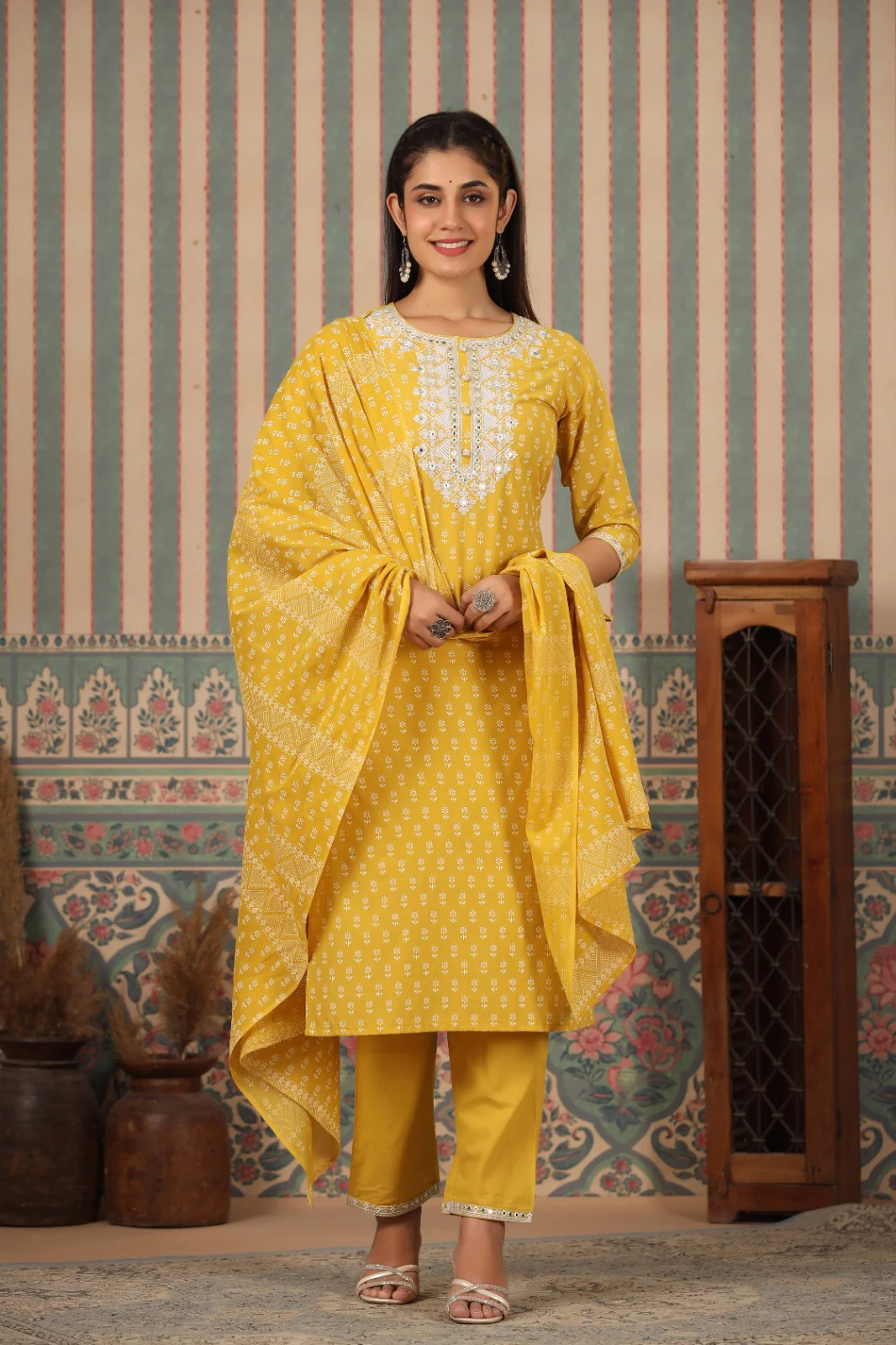 RADHYA SUNSHINE COTTON SUIT SET - Image 6