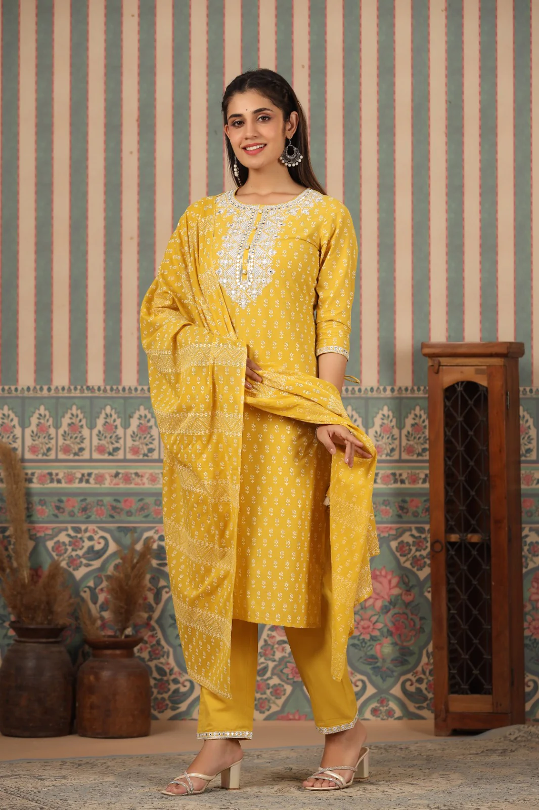 RADHYA SUNSHINE COTTON SUIT SET - Image 7