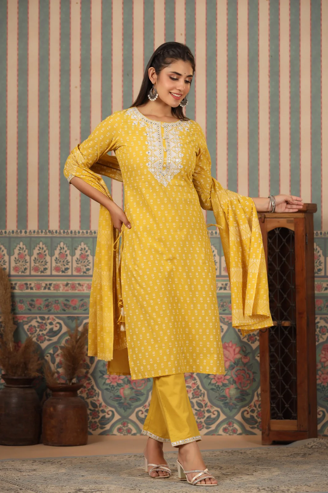 RADHYA SUNSHINE COTTON SUIT SET - Image 8