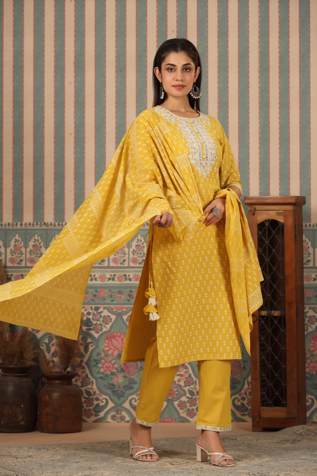 RADHYA SUNSHINE COTTON SUIT SET - Image 9