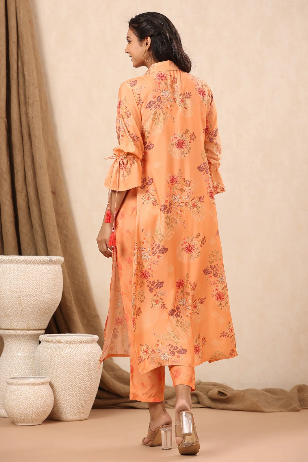 Wera Apricot Cotton 3 pc Co-ord Set - Image 3