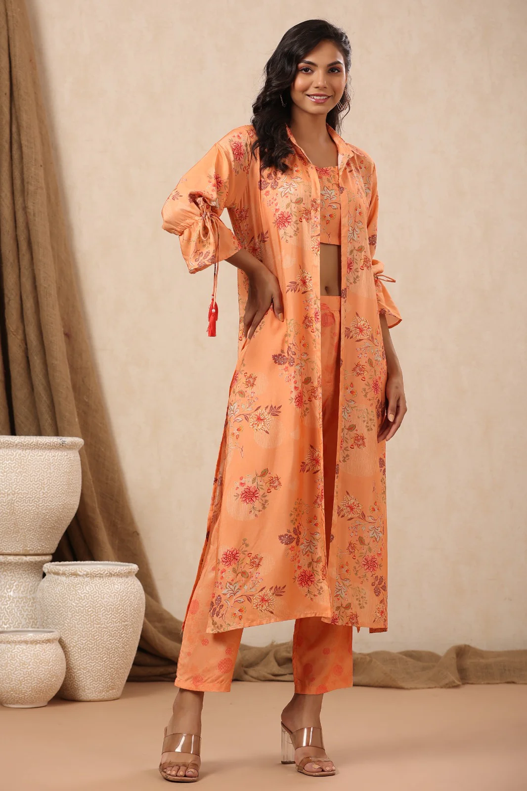 Wera Apricot Cotton 3 pc Co-ord Set - Image 4