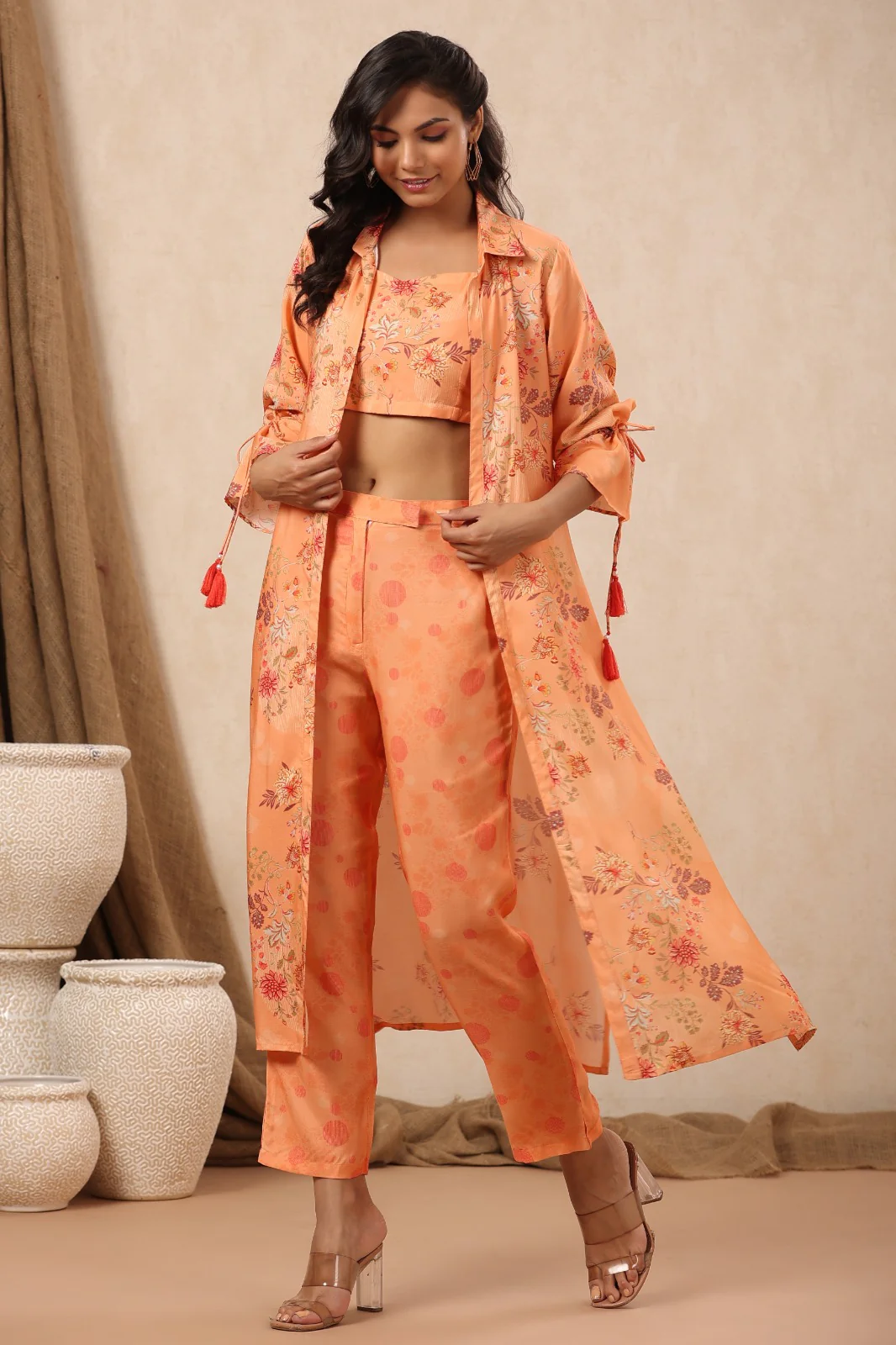 Wera Apricot Cotton 3 pc Co-ord Set - Image 6