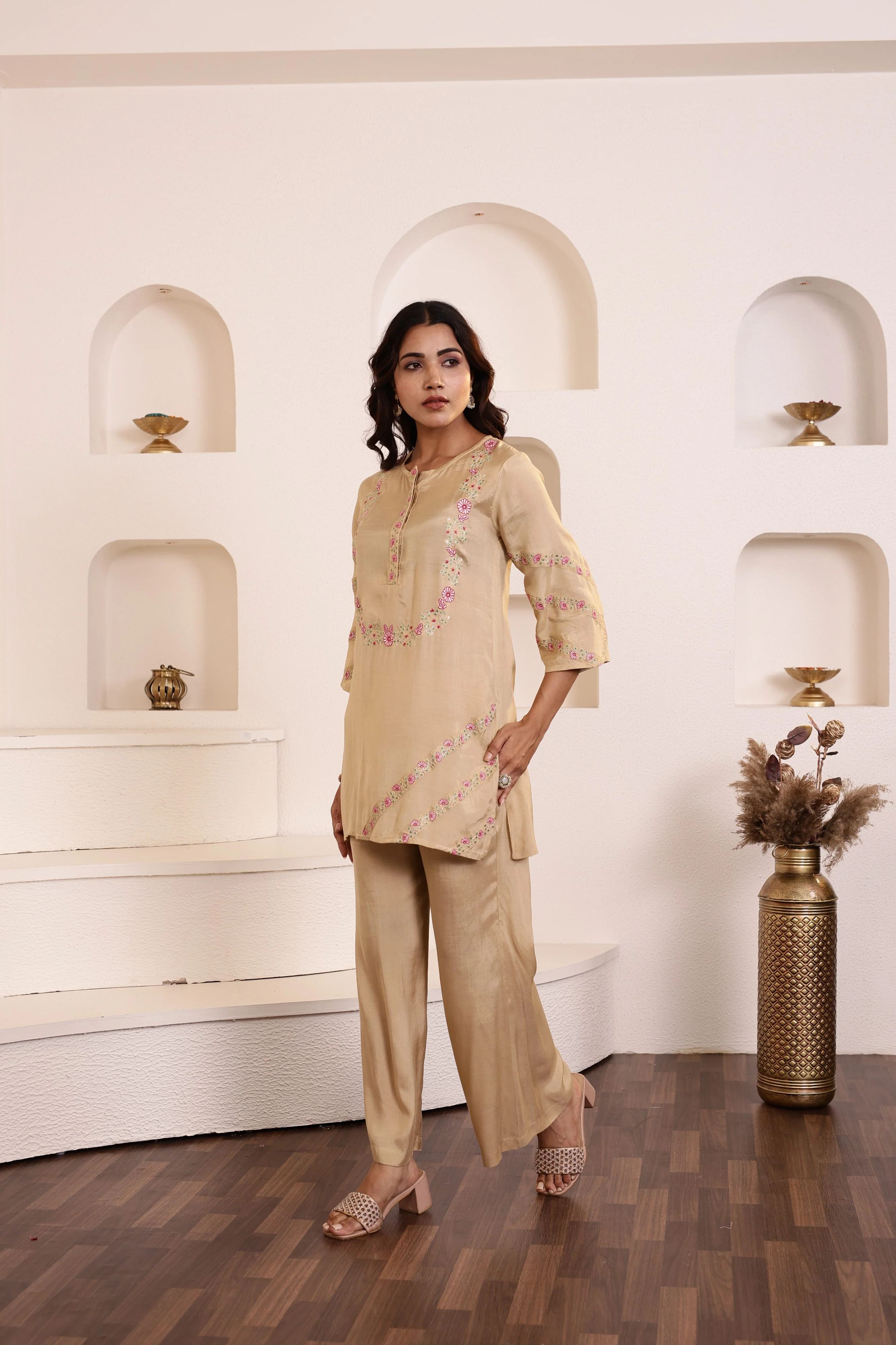 Raya Honey Embroidered Co-ord Set - Image 10