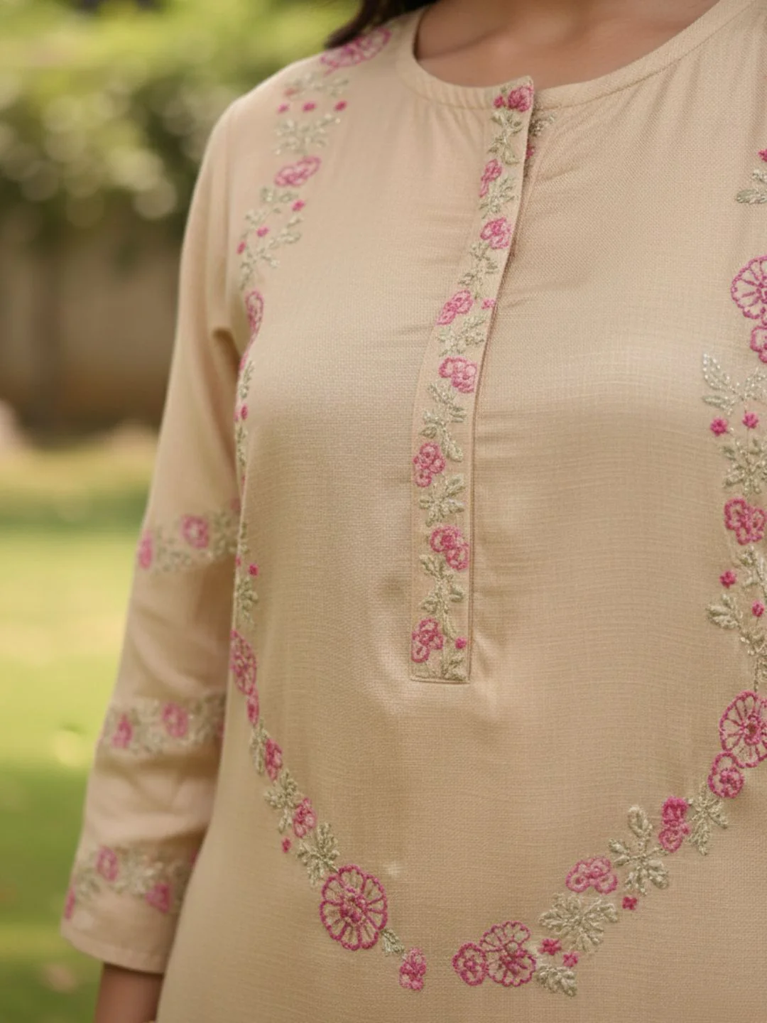 Raya Honey Embroidered Co-ord Set - Image 6