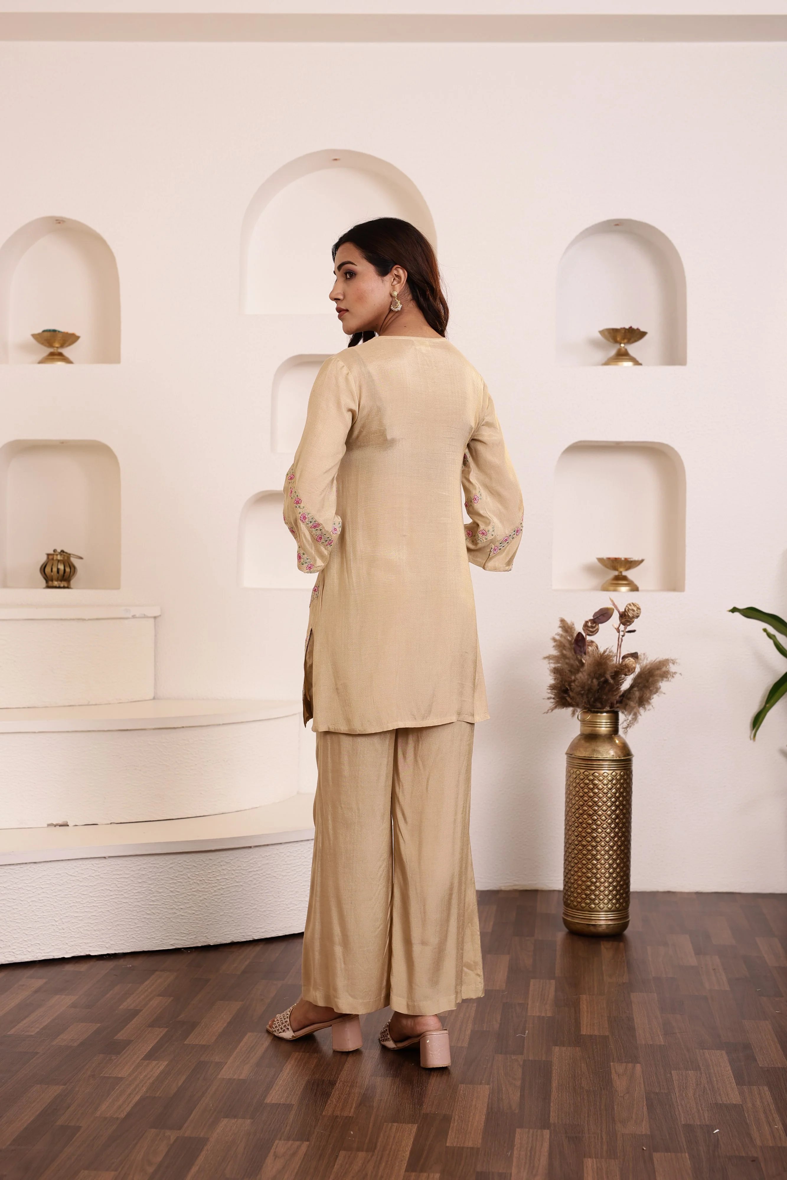 Raya Honey Embroidered Co-ord Set - Image 9