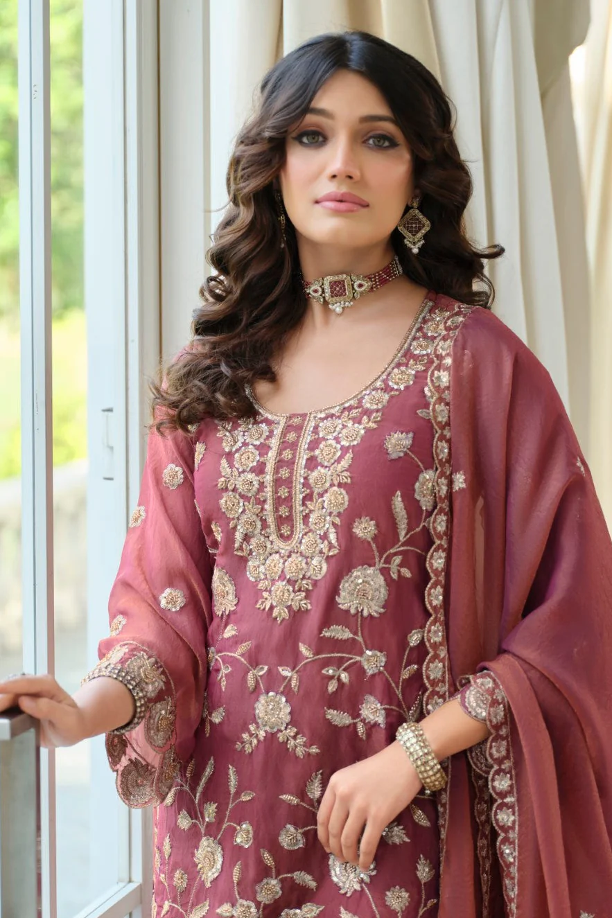 Adab Rouge Full Work Suit Set - Image 2