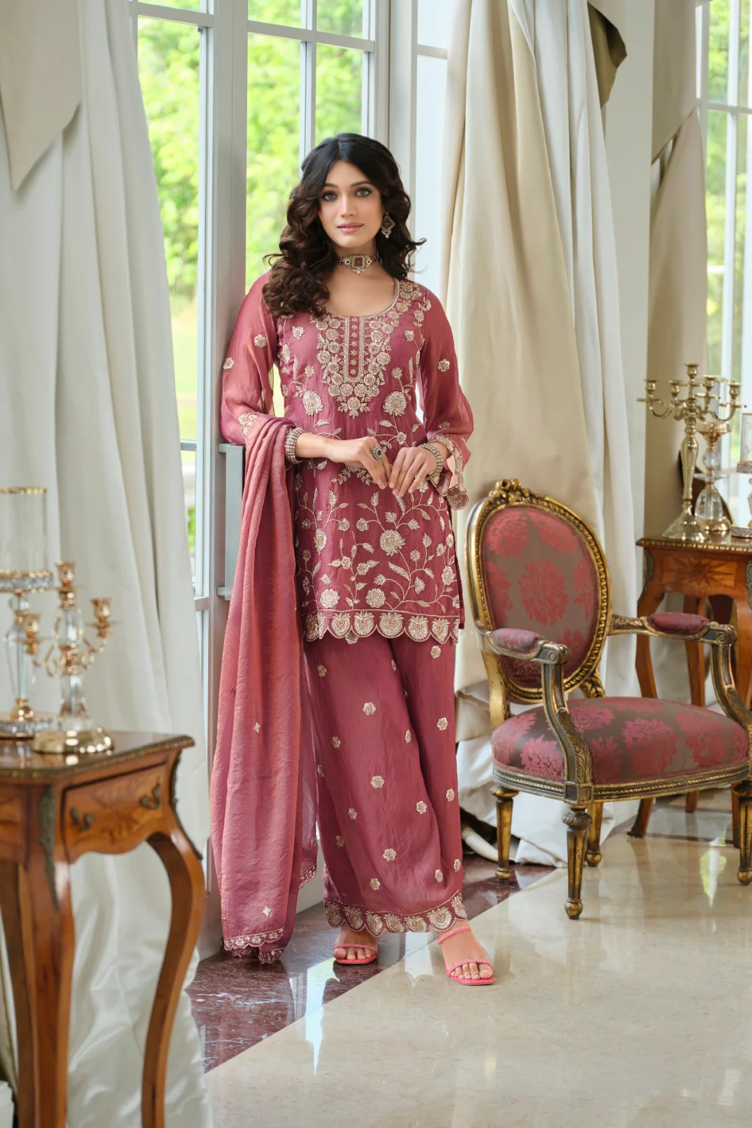 Adab Rouge Full Work Suit Set - Image 4