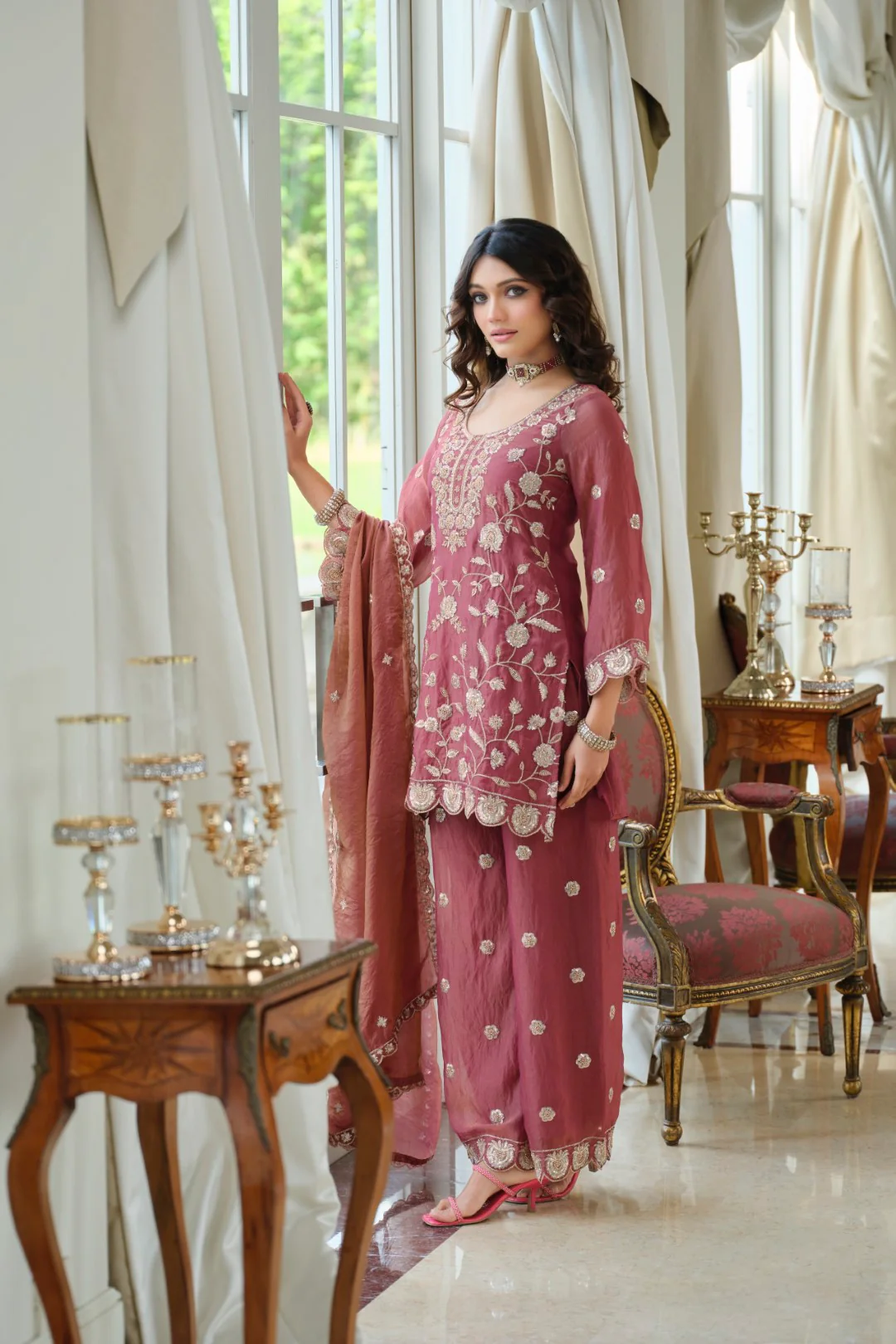 Adab Rouge Full Work Suit Set - Image 6