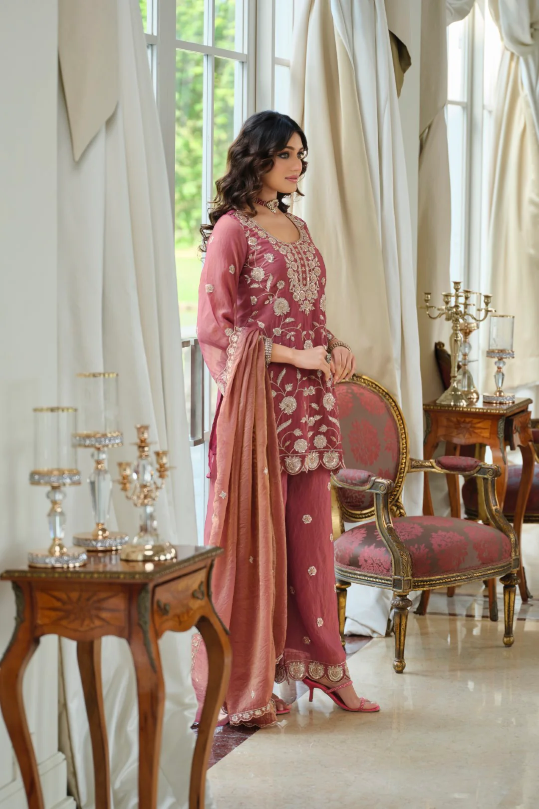 Adab Rouge Full Work Suit Set - Image 7