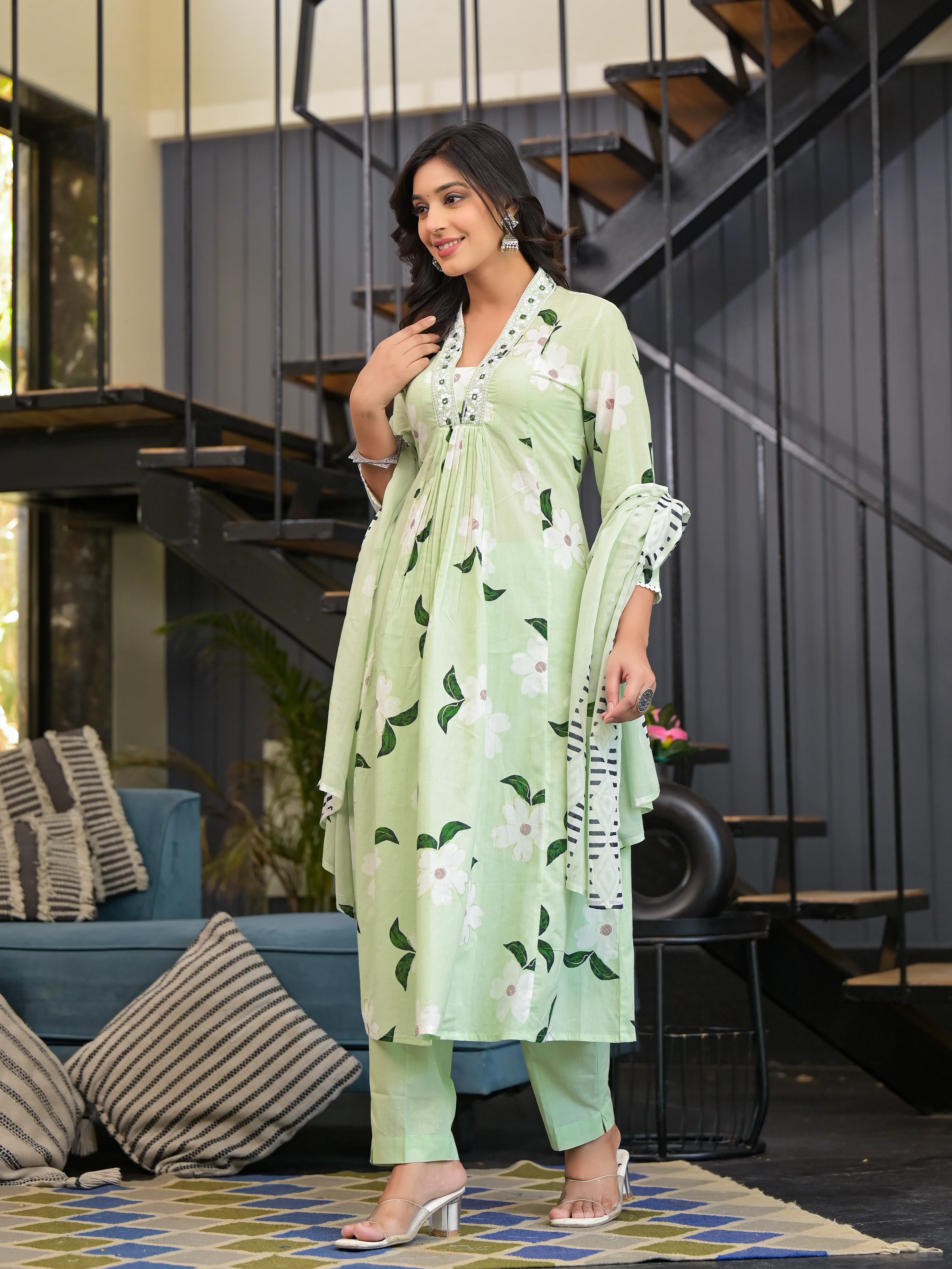 Diti Pista Pure Cotton Suit Set - Image 6