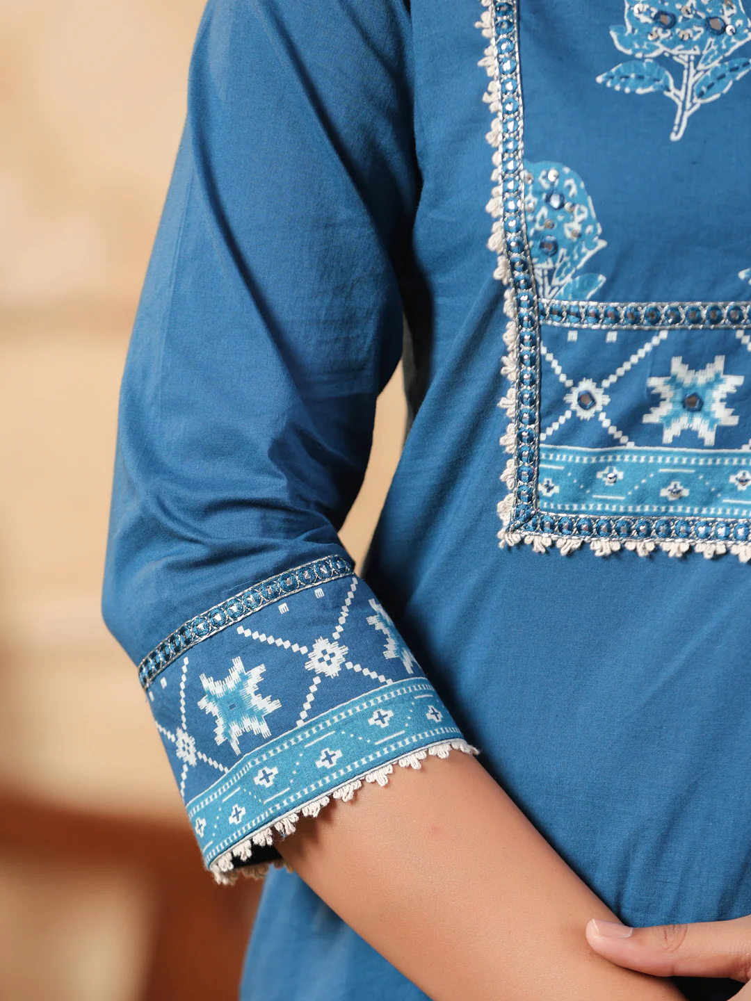 Hiya Peacock Cotton Suit Set - Image 11