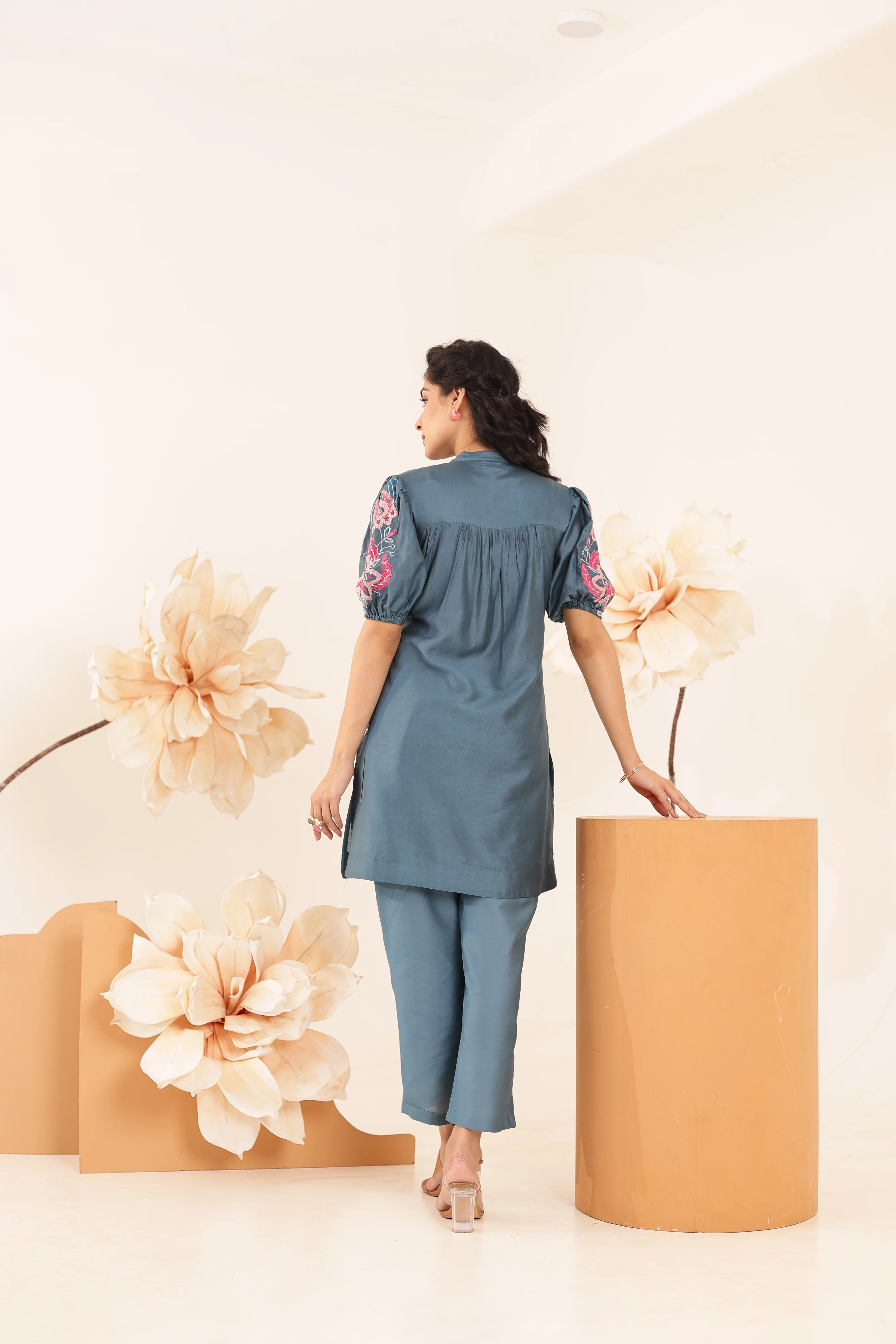 Sahiba Cloud Embroidered Co-ord Set - Image 3