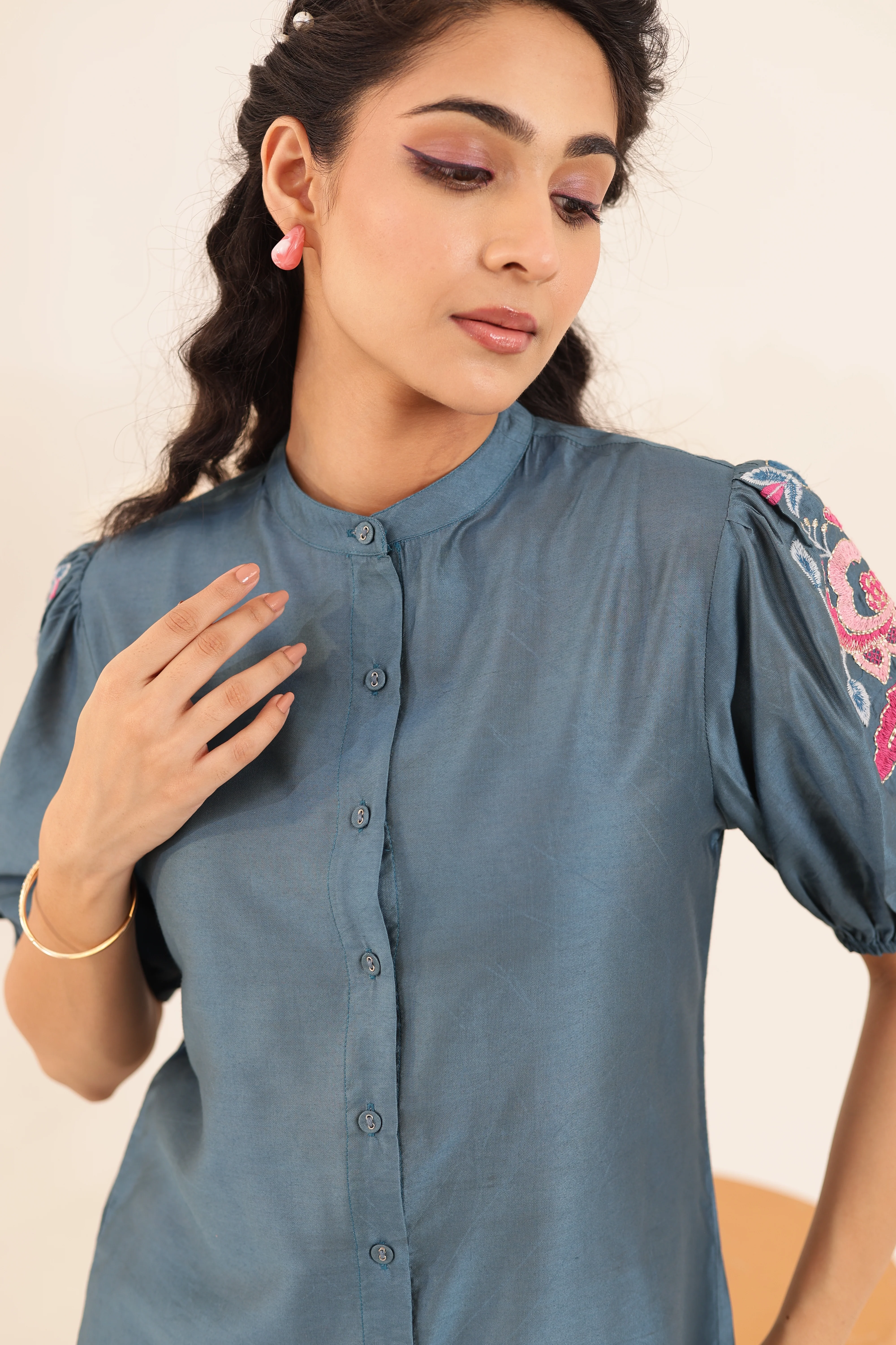 Sahiba Cloud Embroidered Co-ord Set - Image 5