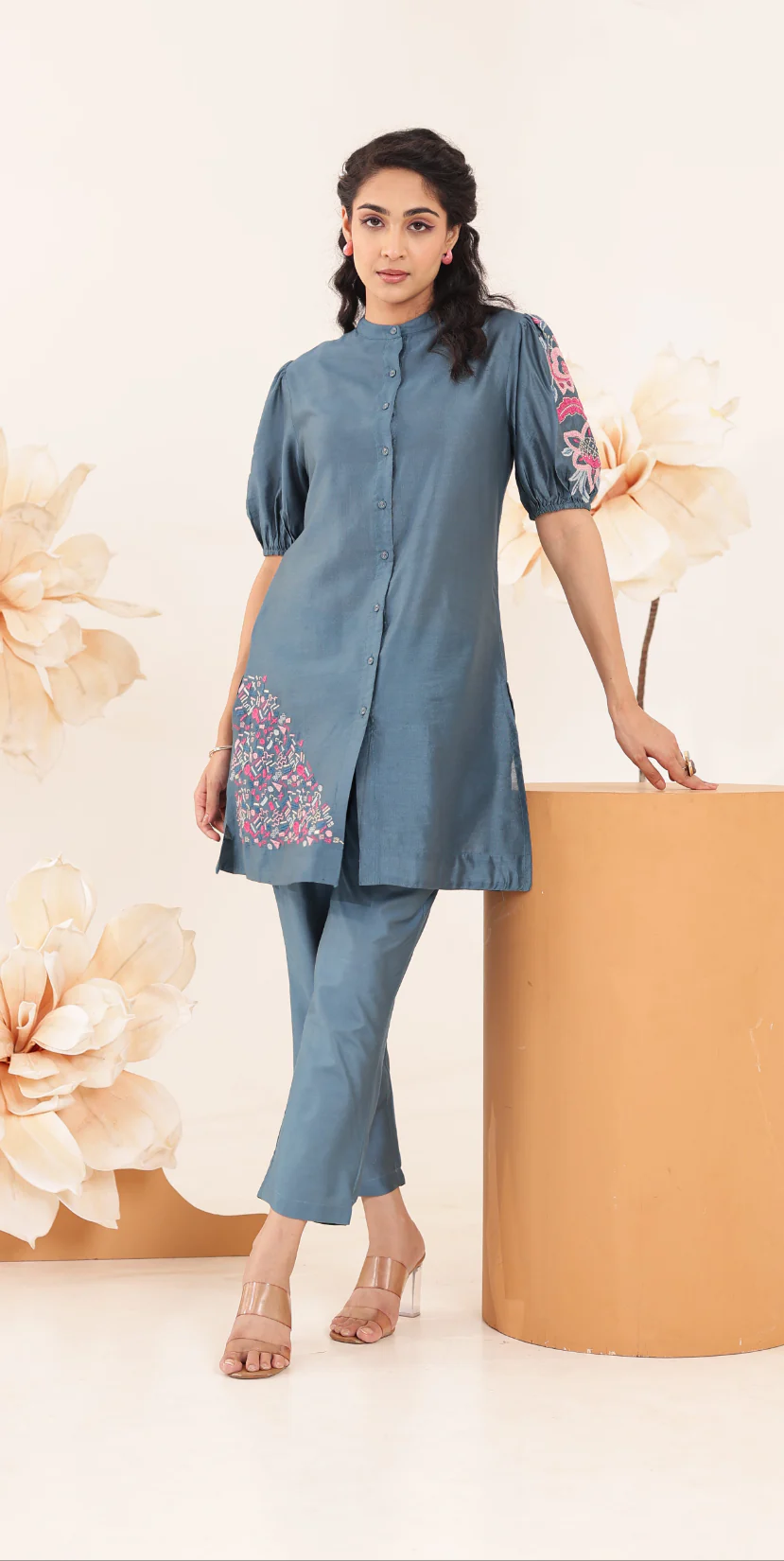 Sahiba Cloud Embroidered Co-ord Set - Image 7