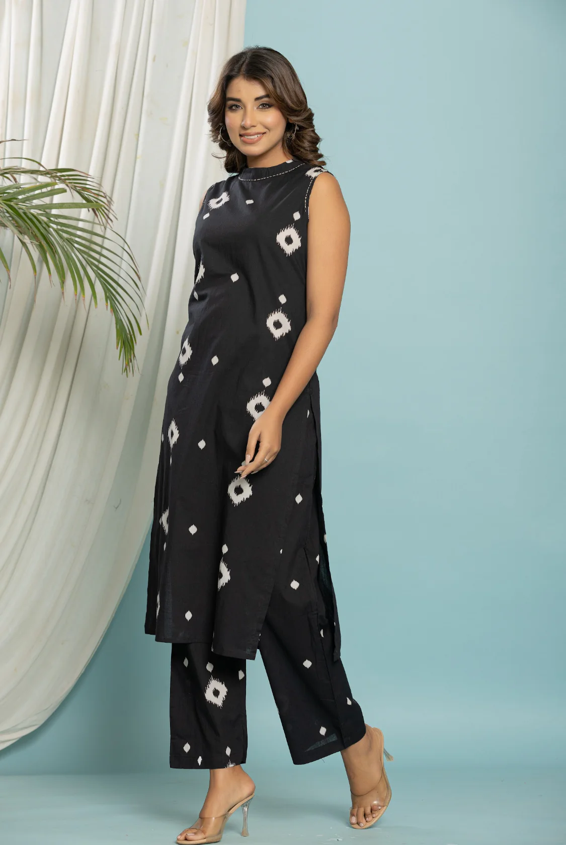 Putul Onyx Printed Cotton Co-ord Set - Image 3