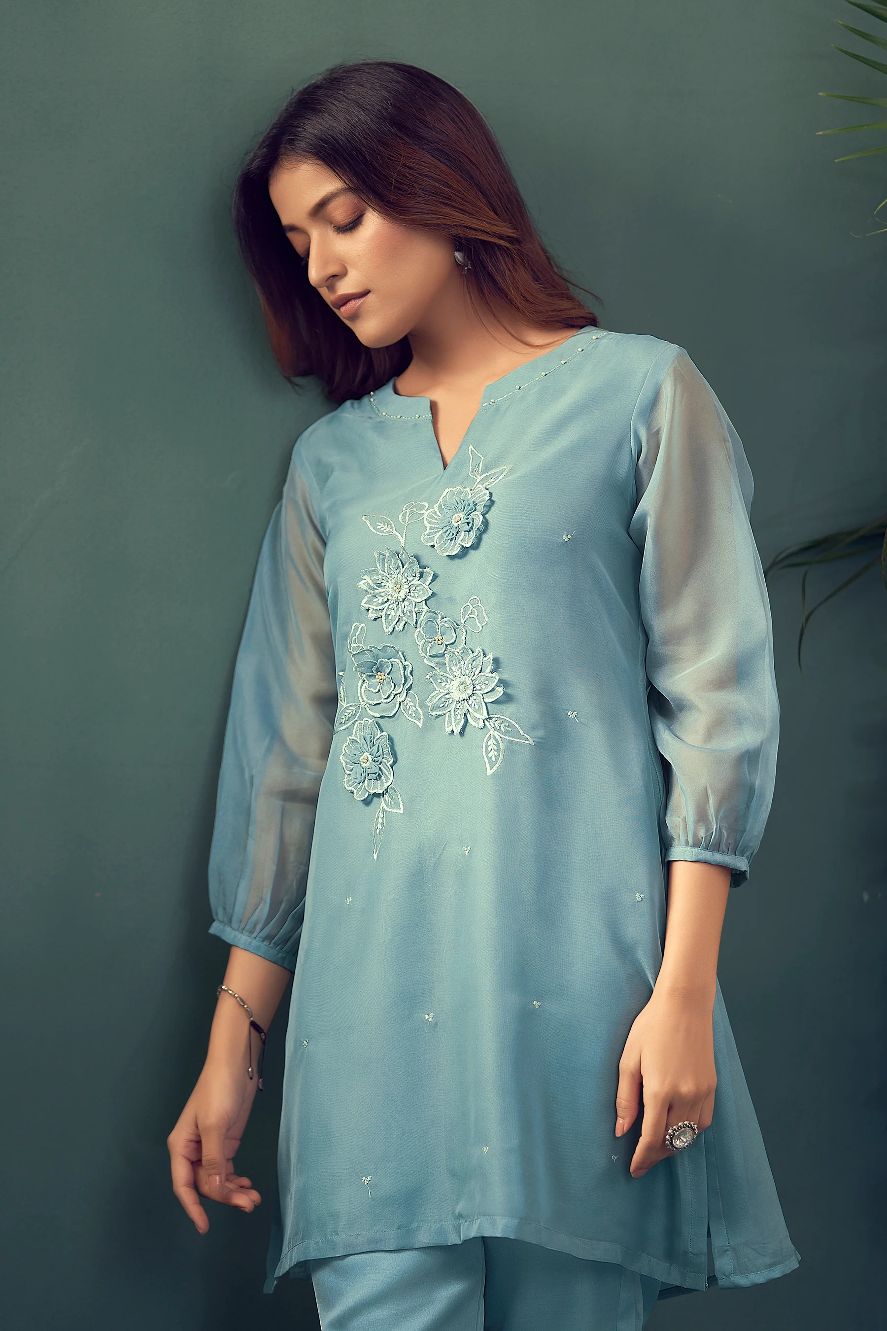 Anushka Softblue Co-ord Set - Image 4
