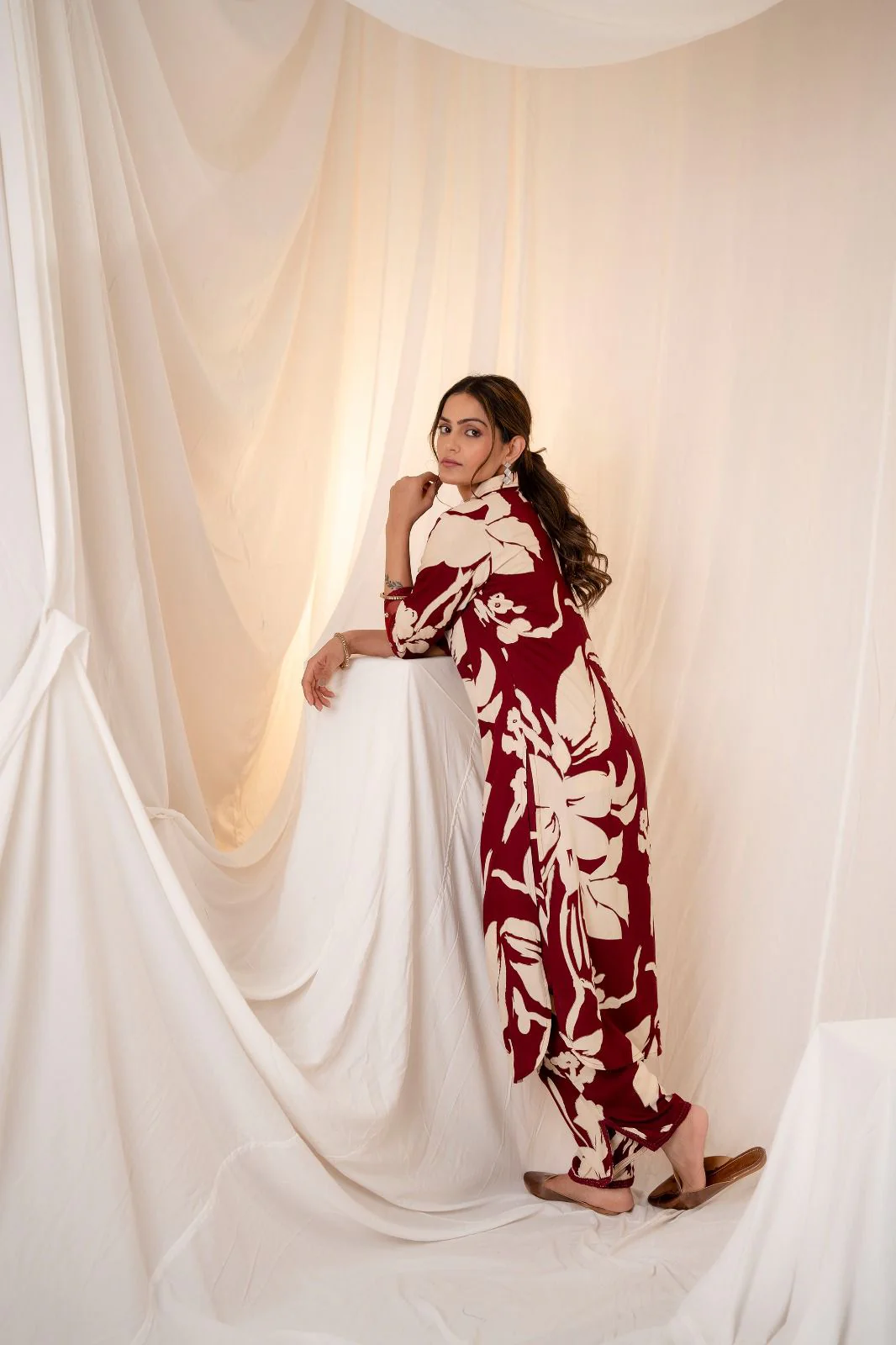 Sargun Jam Floral Digital Printed Kurta Pant Set - Image 3