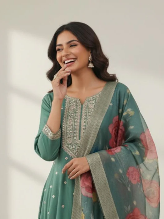 Shanti Fern Full Work Suit Set - Image 2