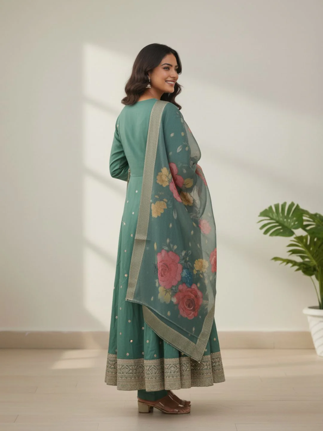 Shanti Fern Full Work Suit Set - Image 3