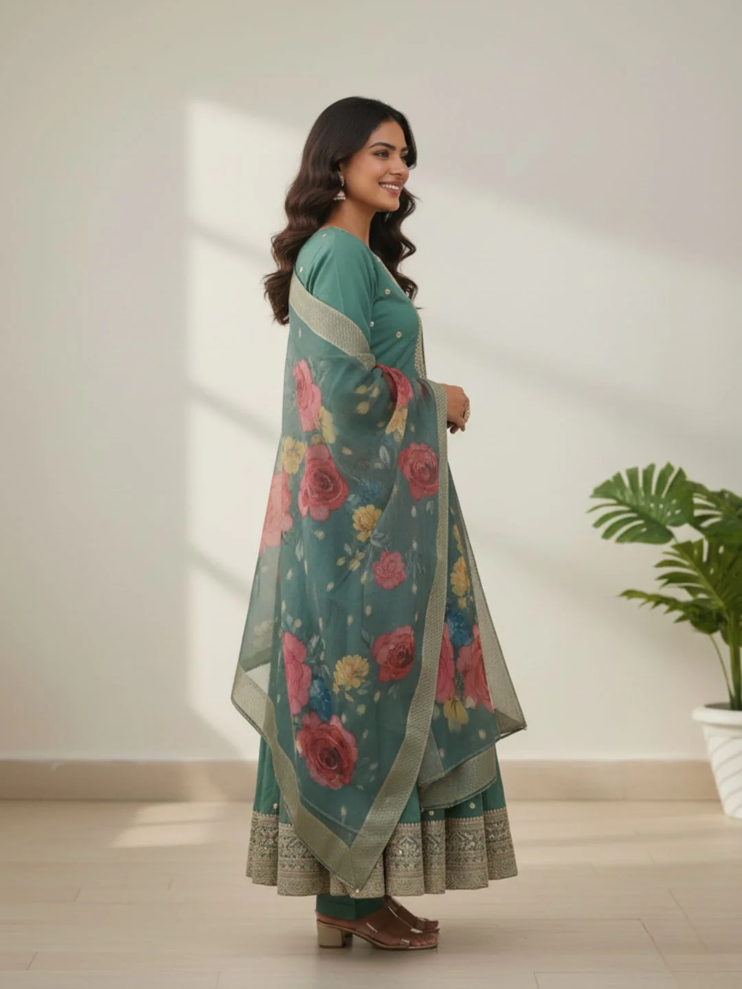 Shanti Fern Full Work Suit Set - Image 5
