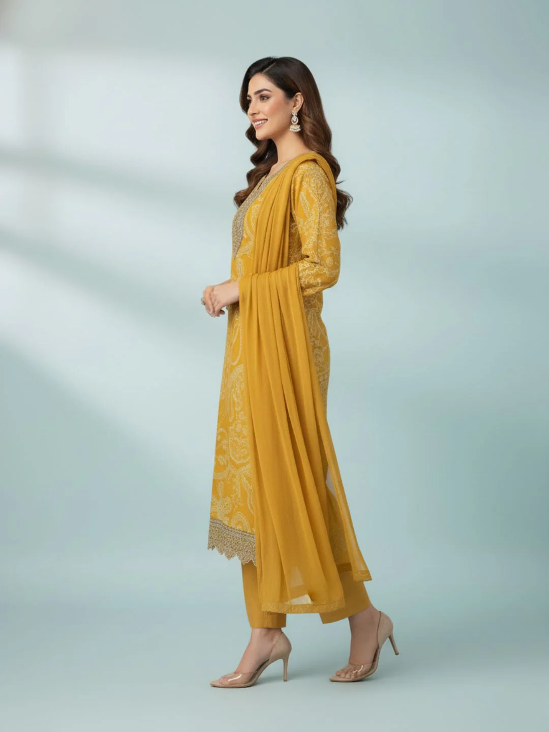 Shanti Sunglow Printed Work Suit Set - Image 5