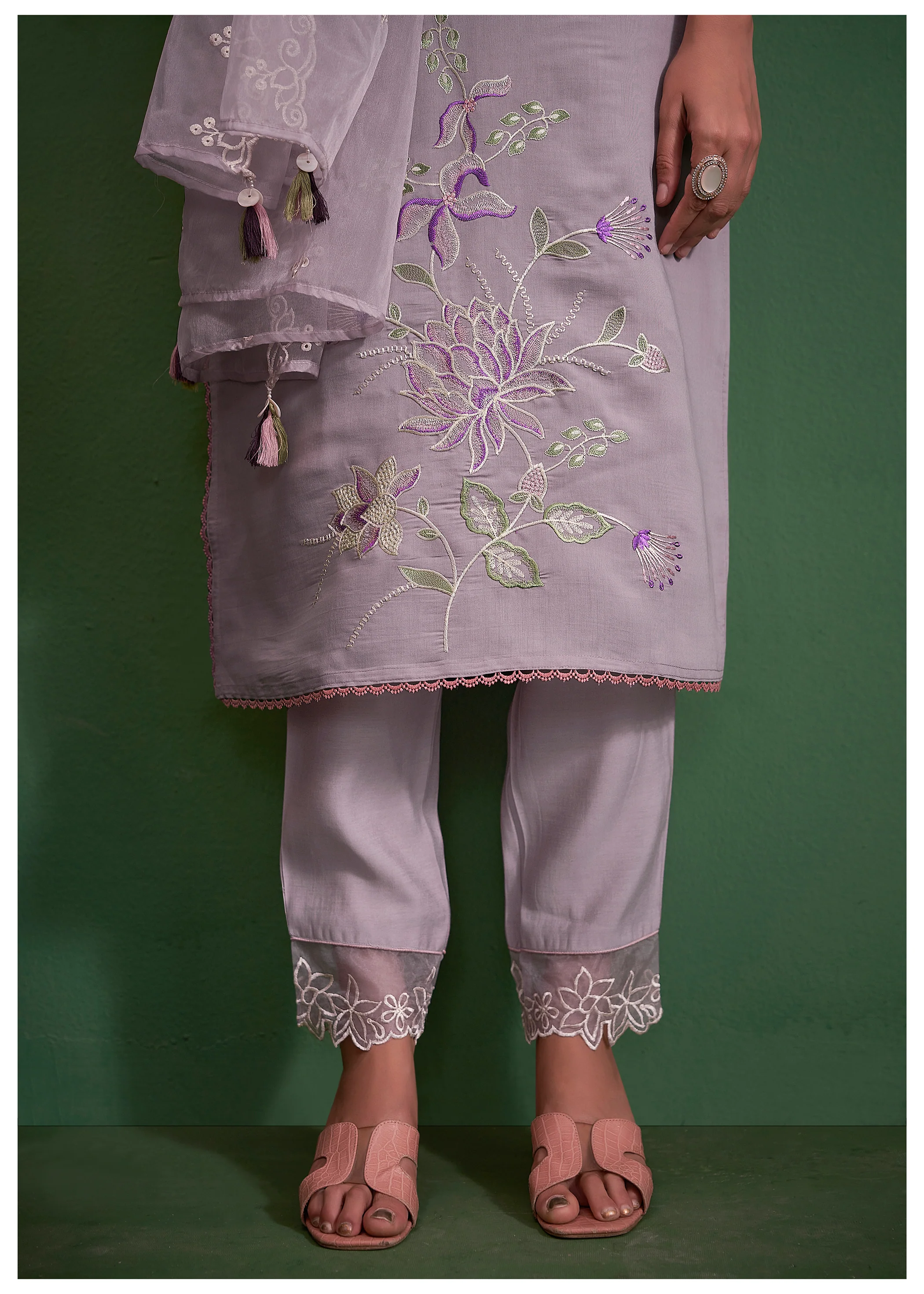 DISHA SOLLY EMBROIDERED SUIT SET - Image 4