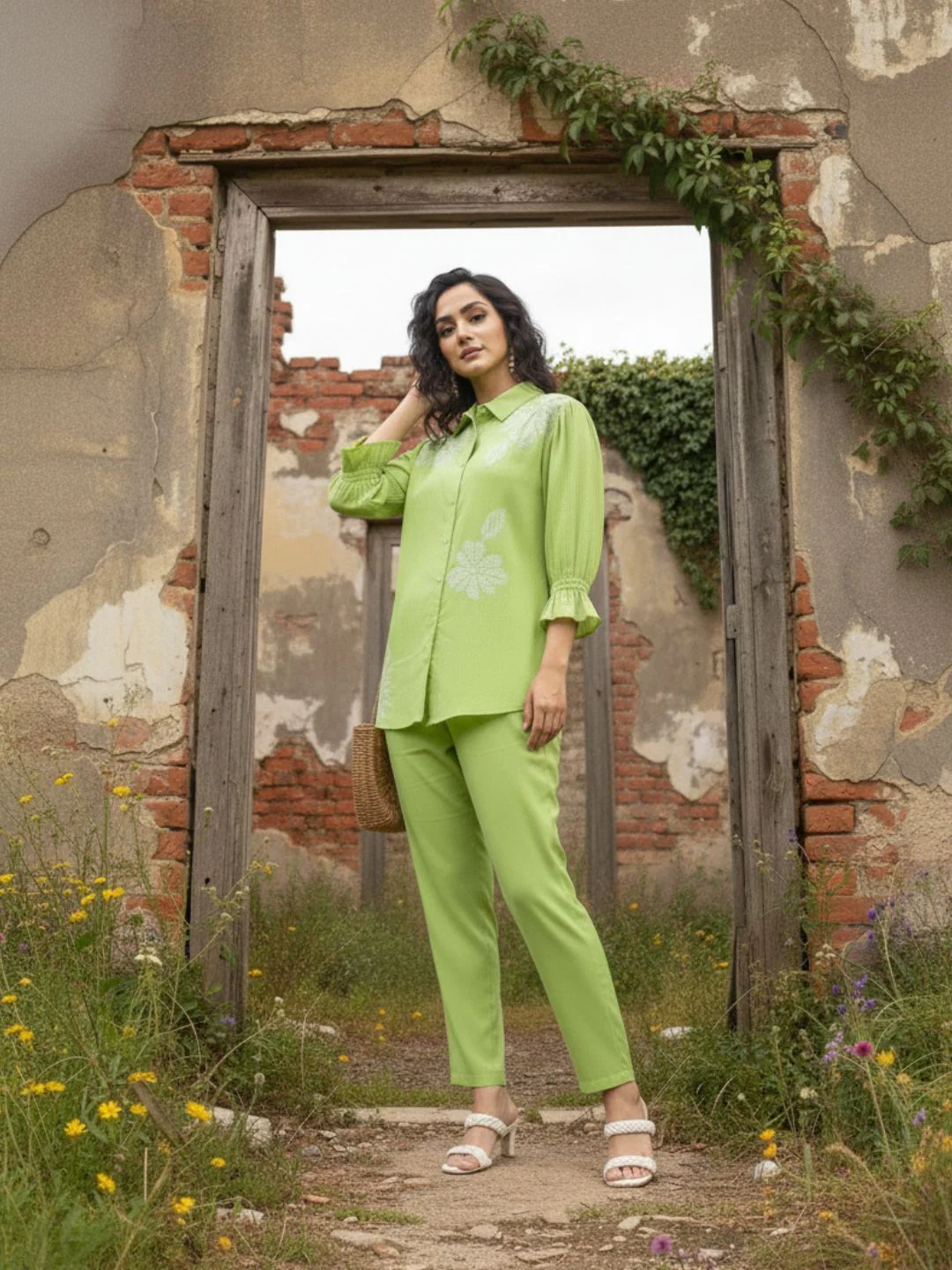 Holly pear Embroidered Co-ord Set - Image 13