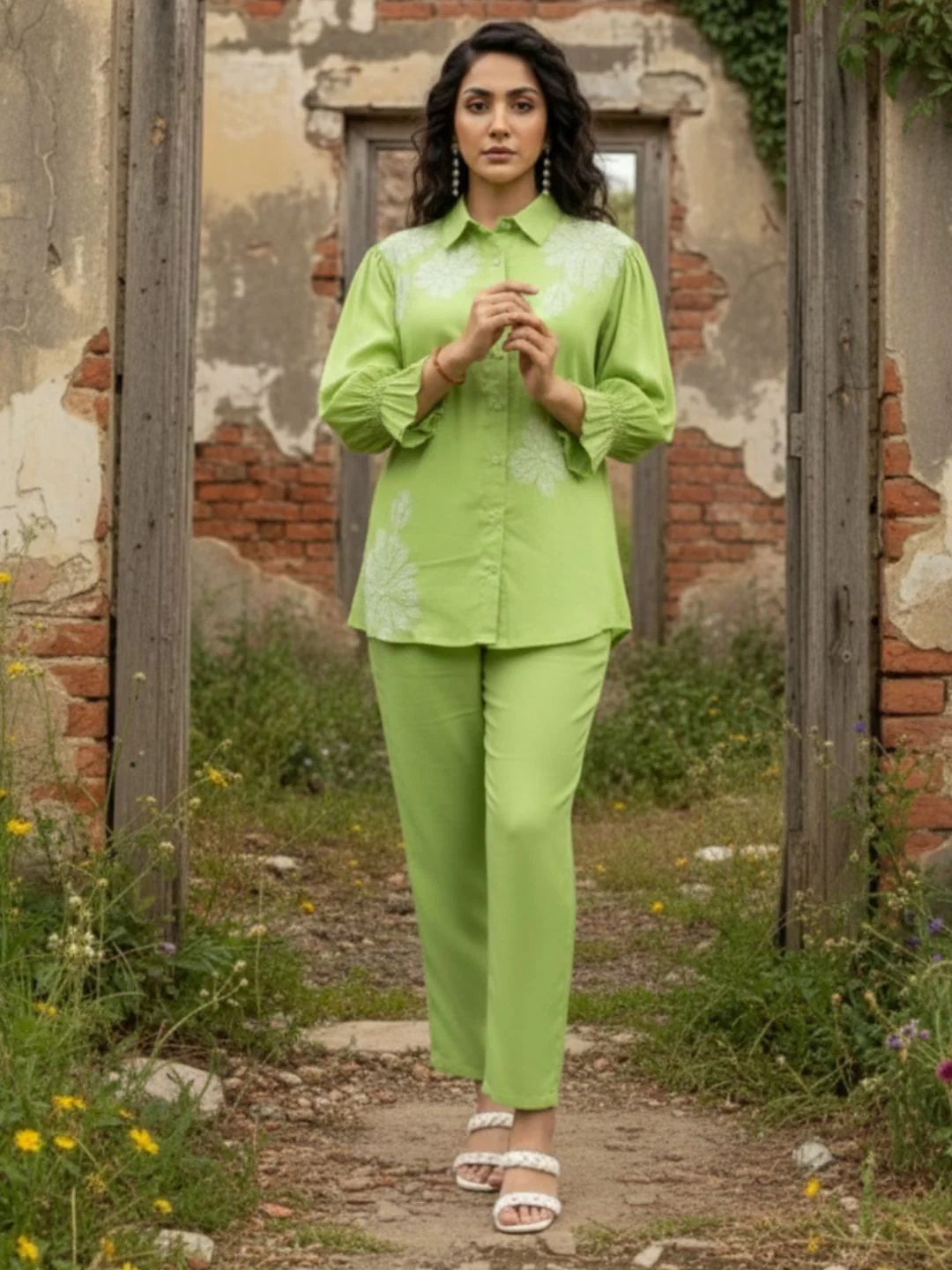 Holly pear Embroidered Co-ord Set - Image 15