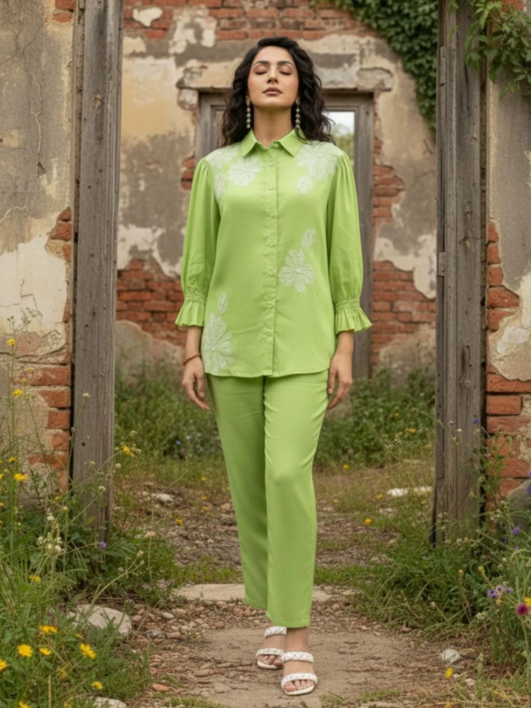 Holly pear Embroidered Co-ord Set - Image 17