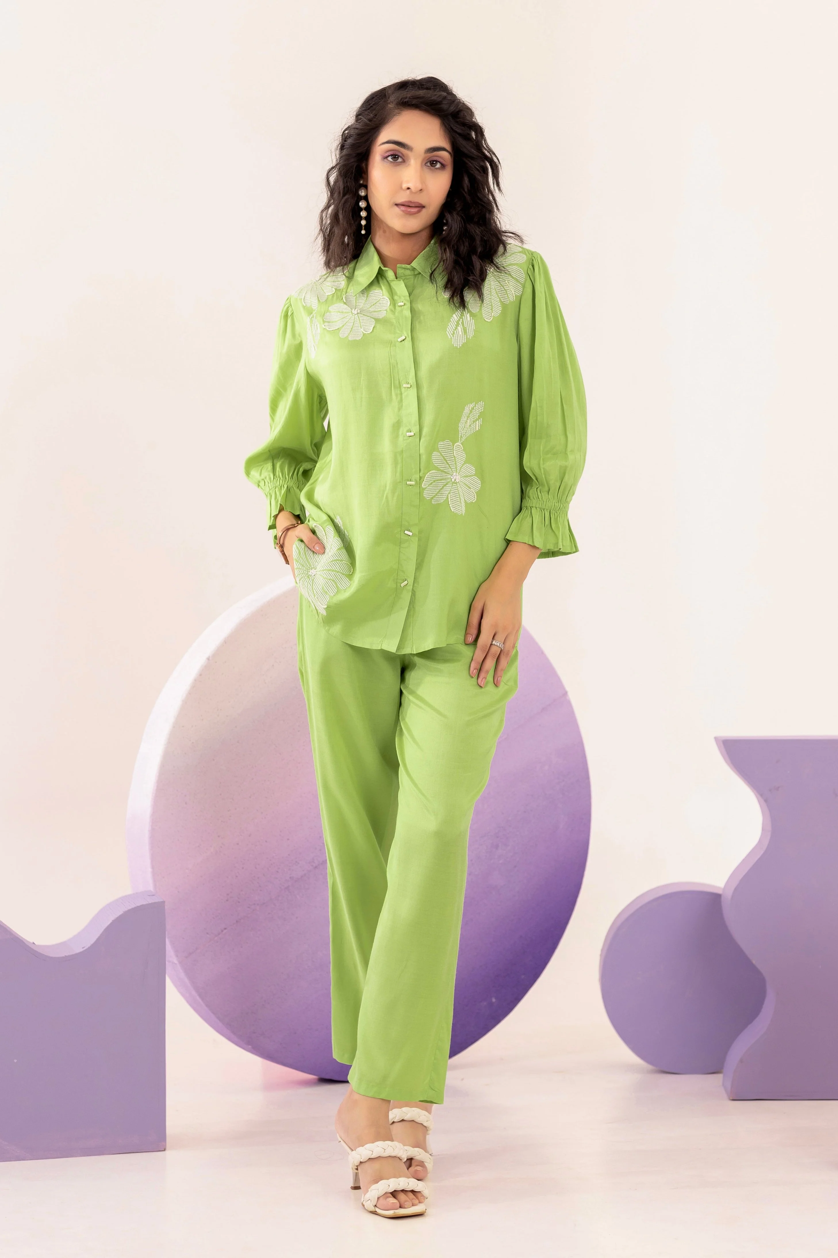Holly pear Embroidered Co-ord Set - Image 22