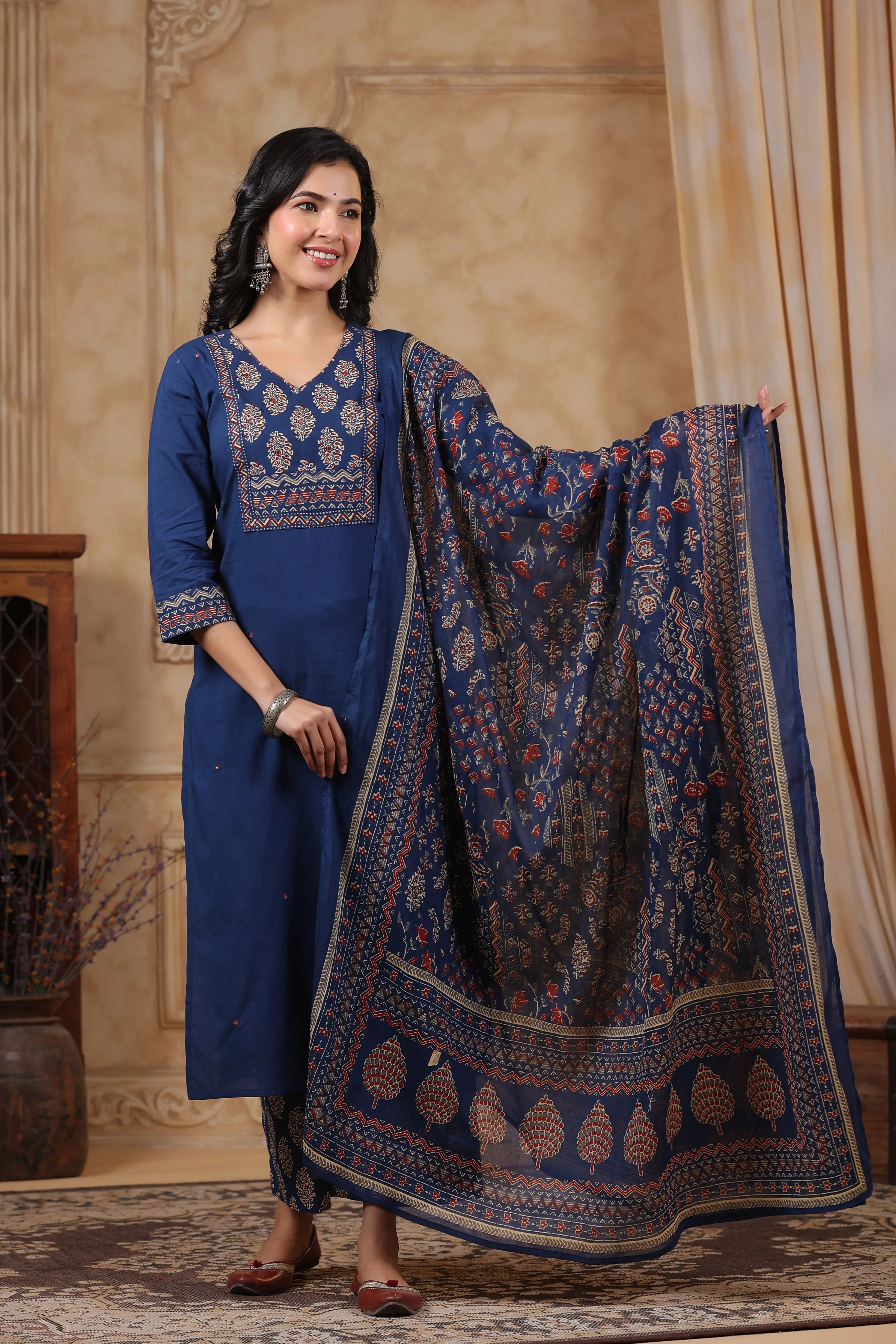 Hiya YaleBlue Cotton Suit Set - Image 5