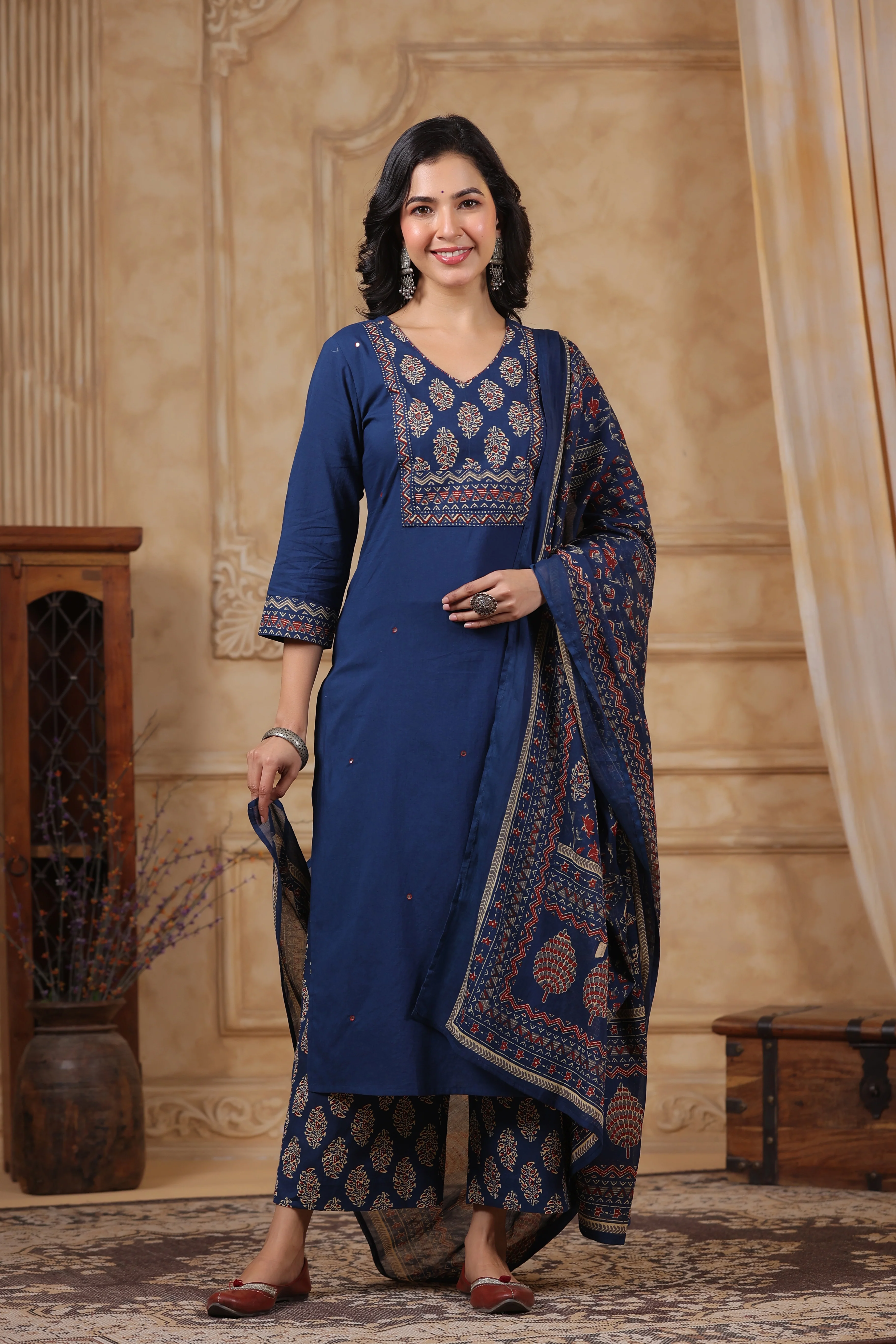 Hiya YaleBlue Cotton Suit Set - Image 6