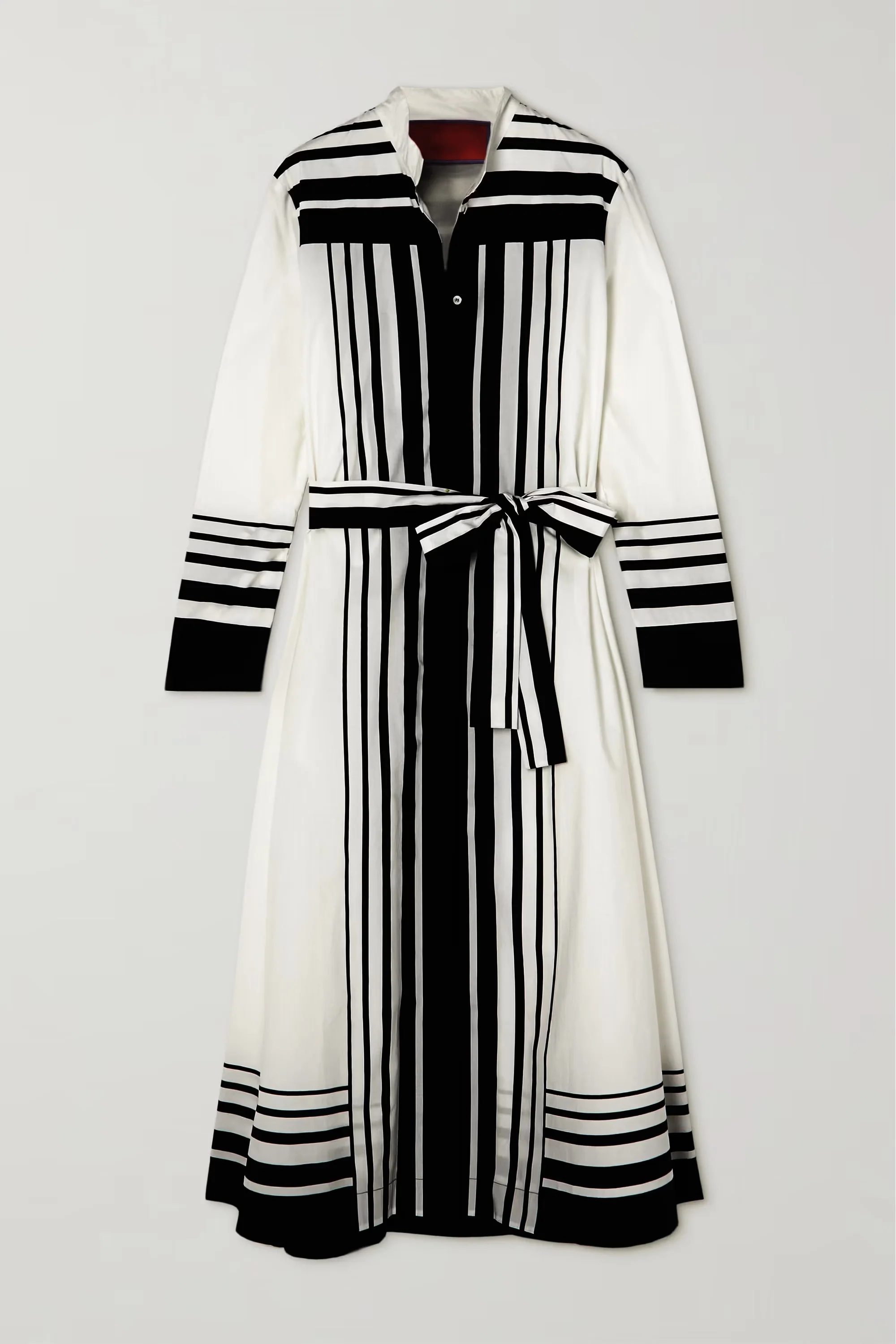 LAUREL BLACK WHITE STRIPPES DRESS - Image 2