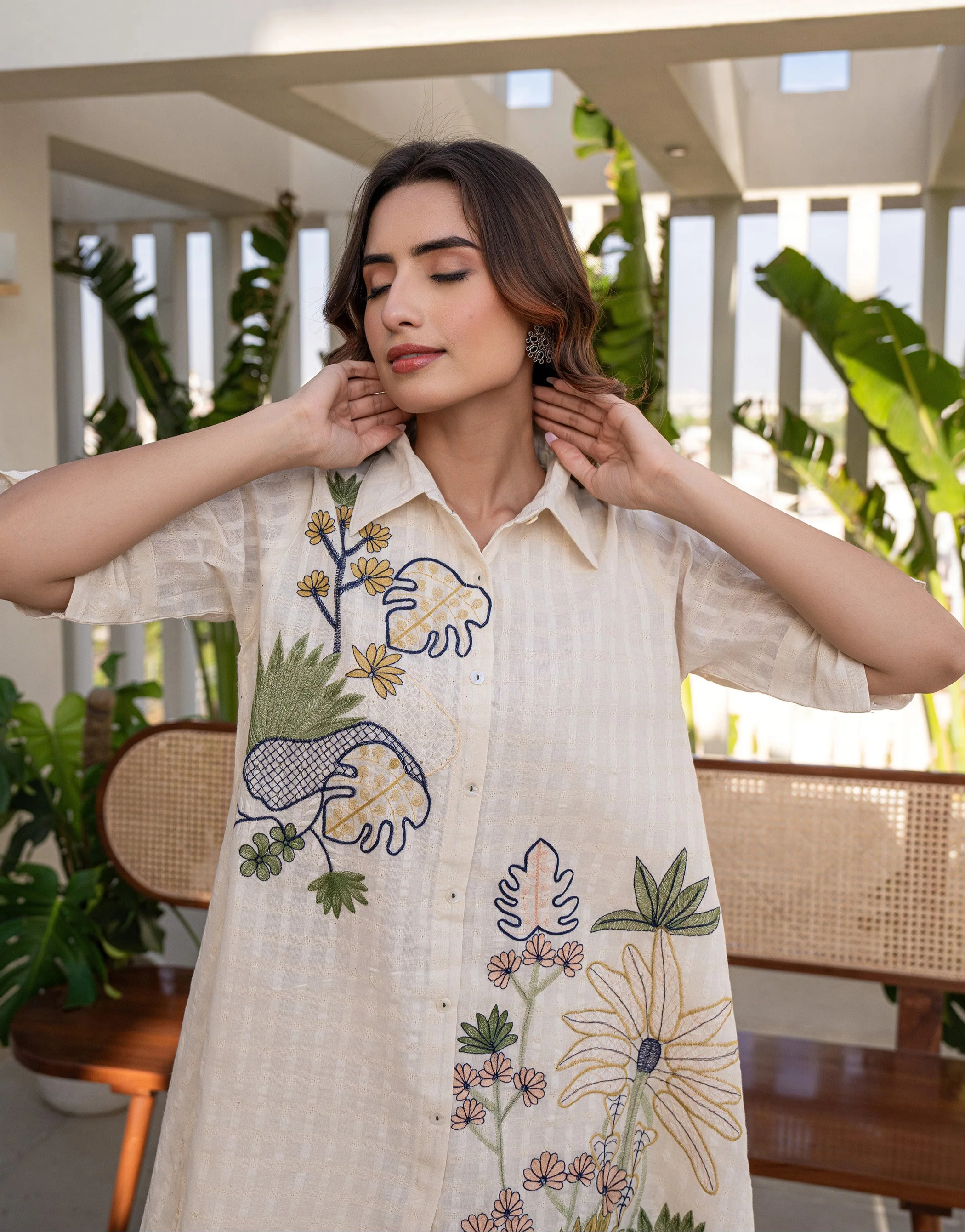 Teresa Walnut Cotton Co-ord Set - Image 2