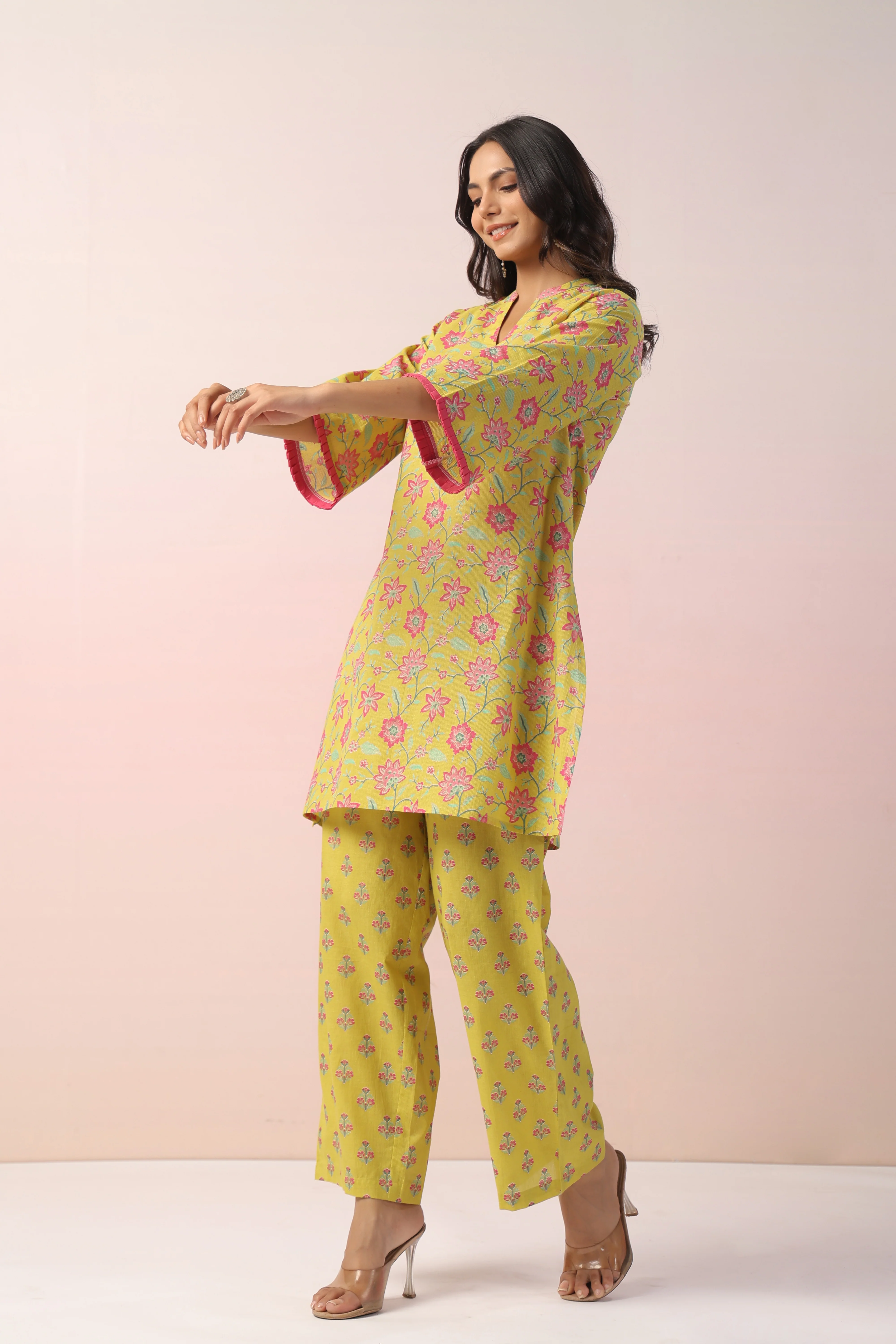 HARSHINI SUNSHINE COTTON PRINTED CO-ORD SET - Image 4