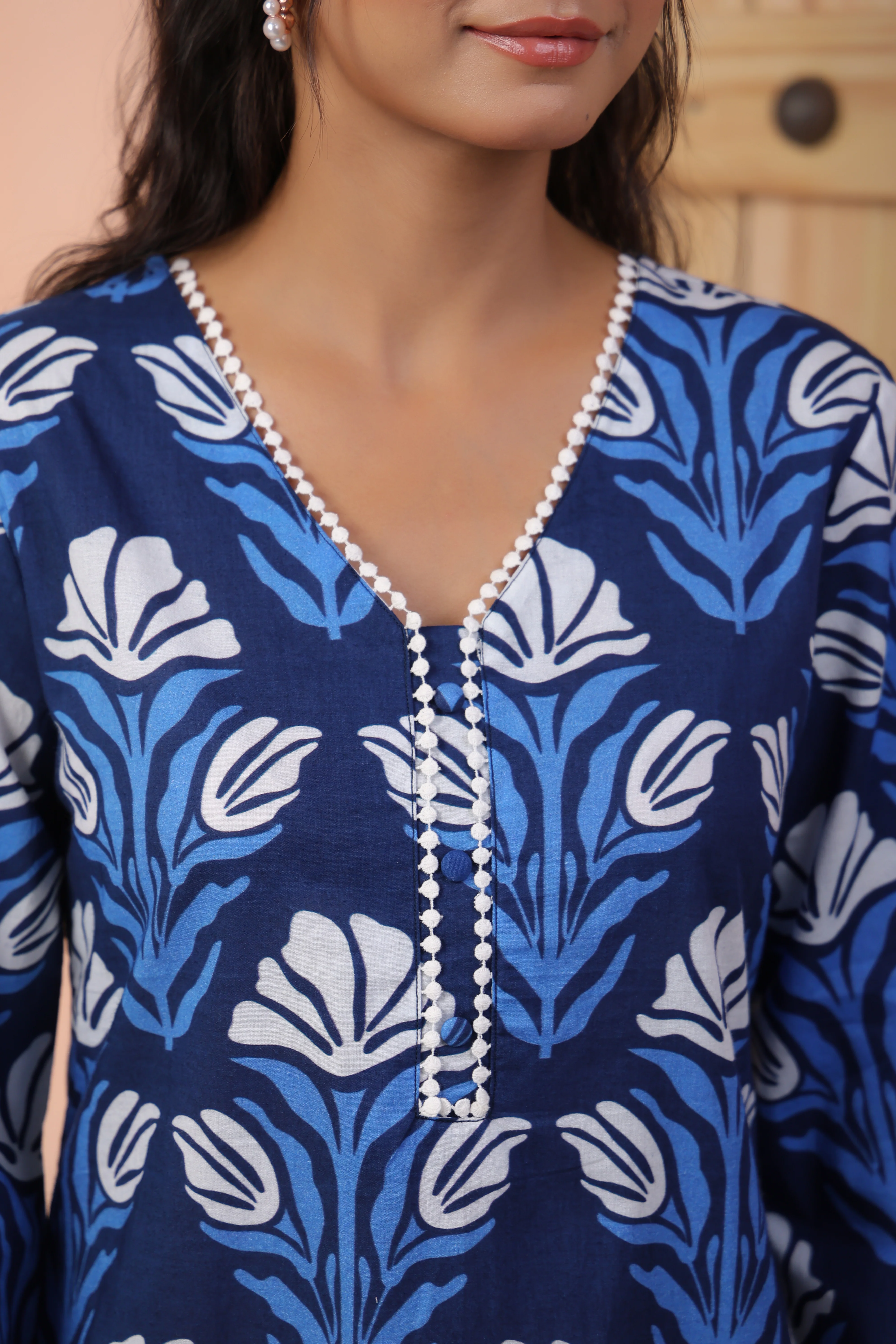 HARSHINI OCEAN PRINTED CO-ORD SET - Image 10