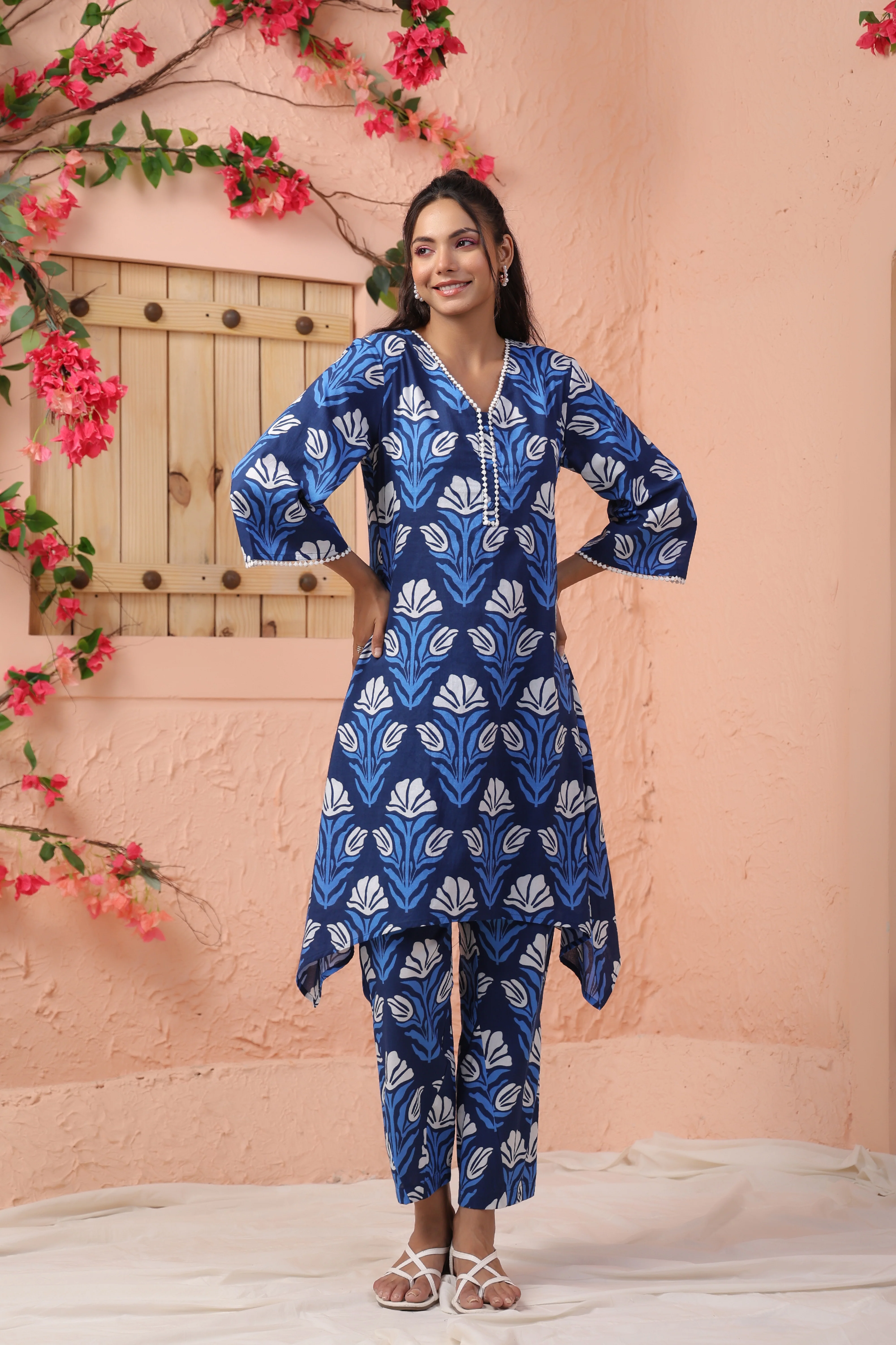 HARSHINI OCEAN PRINTED CO-ORD SET - Image 4