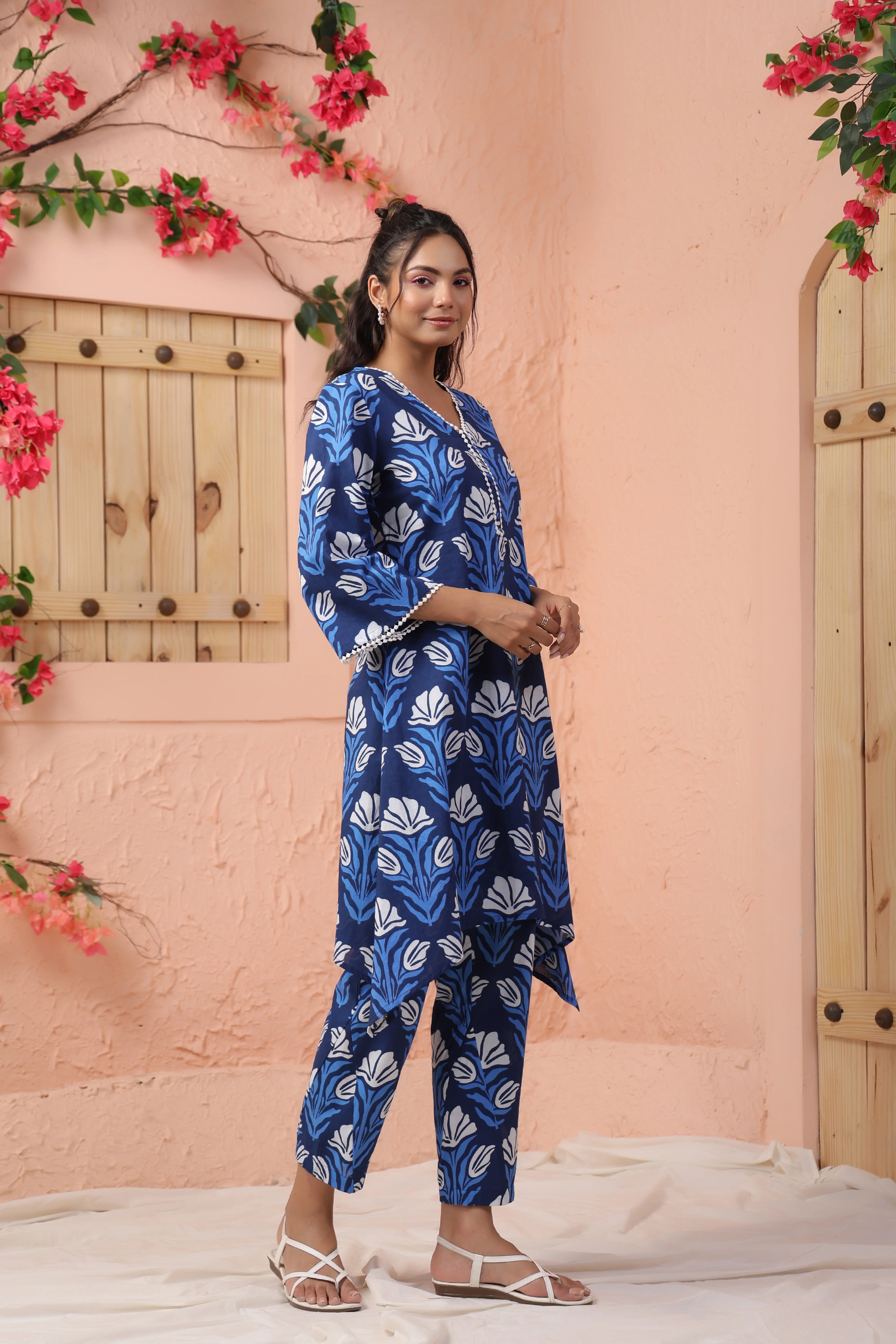 HARSHINI OCEAN PRINTED CO-ORD SET - Image 5