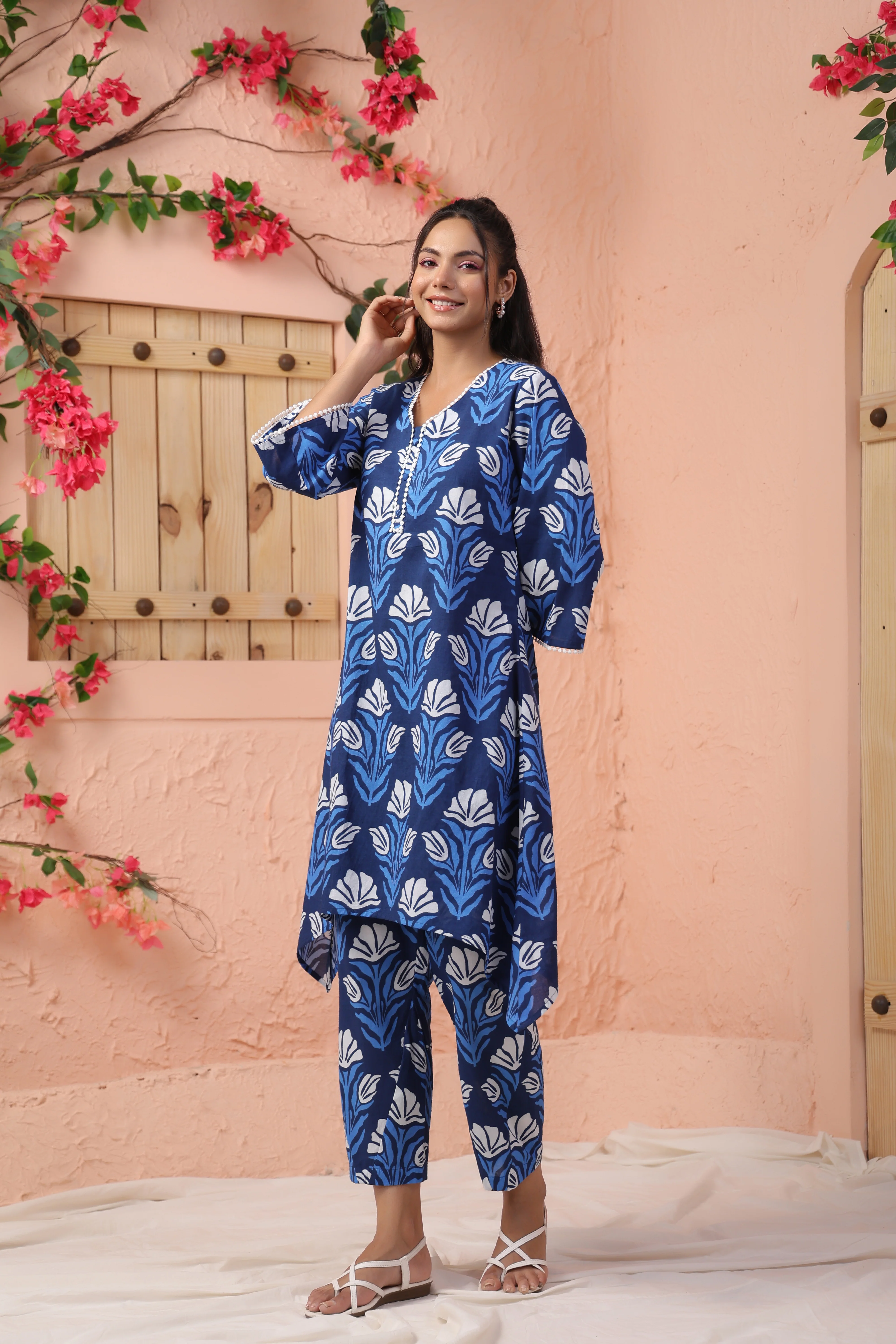 HARSHINI OCEAN PRINTED CO-ORD SET - Image 6