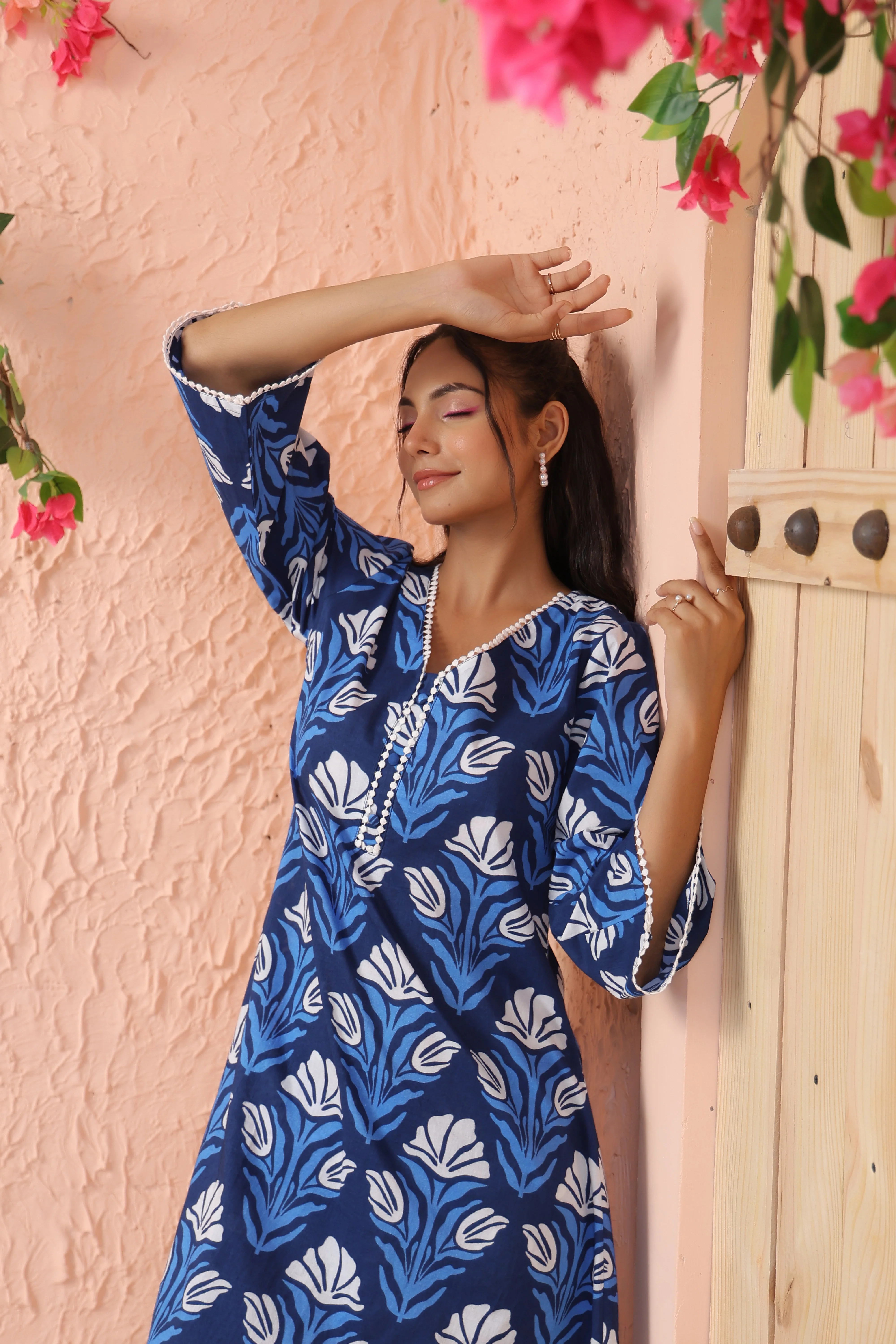 HARSHINI OCEAN PRINTED CO-ORD SET - Image 8