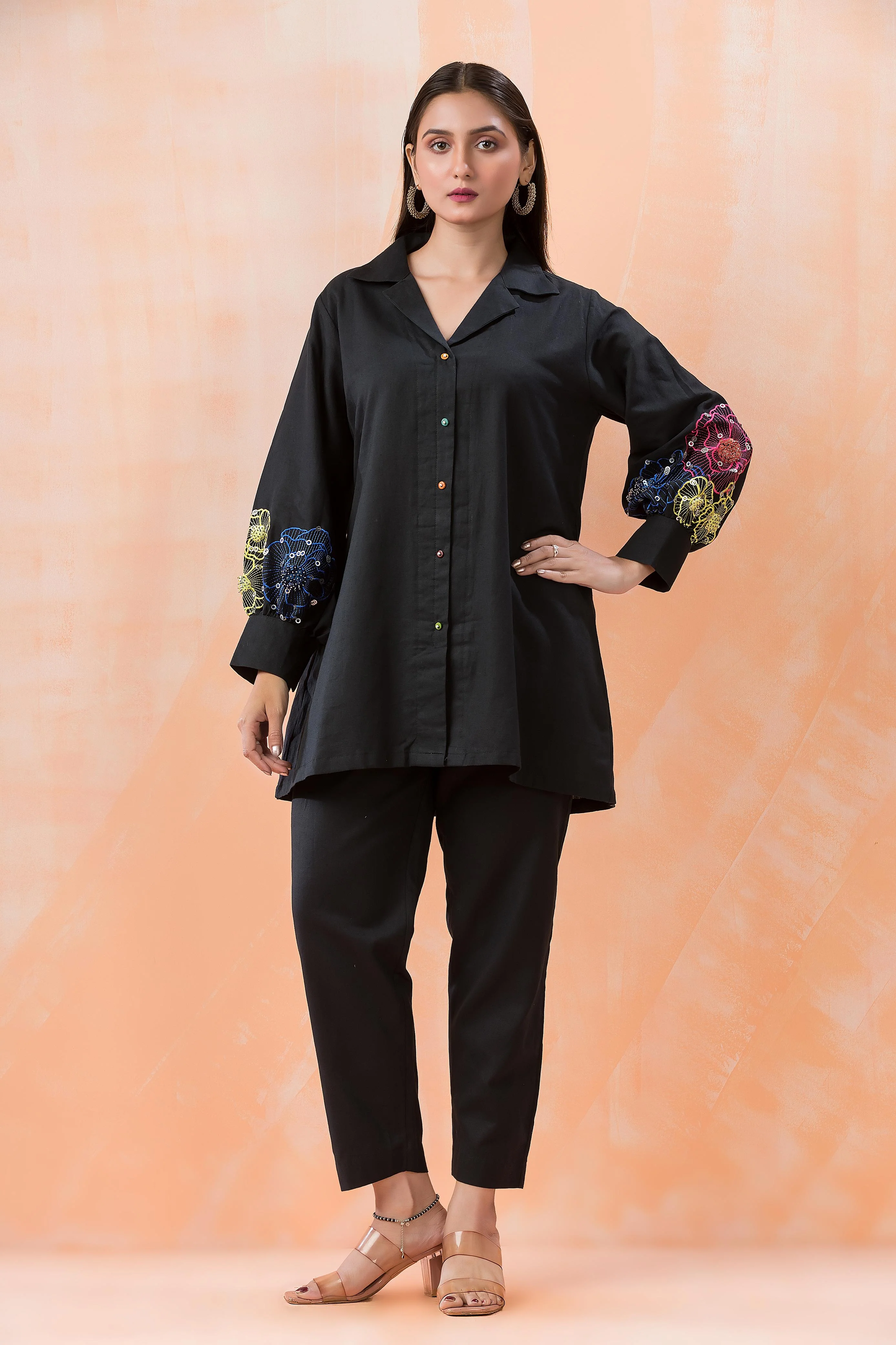 Niharika Onyx Handwork Co-ord Set - Image 11