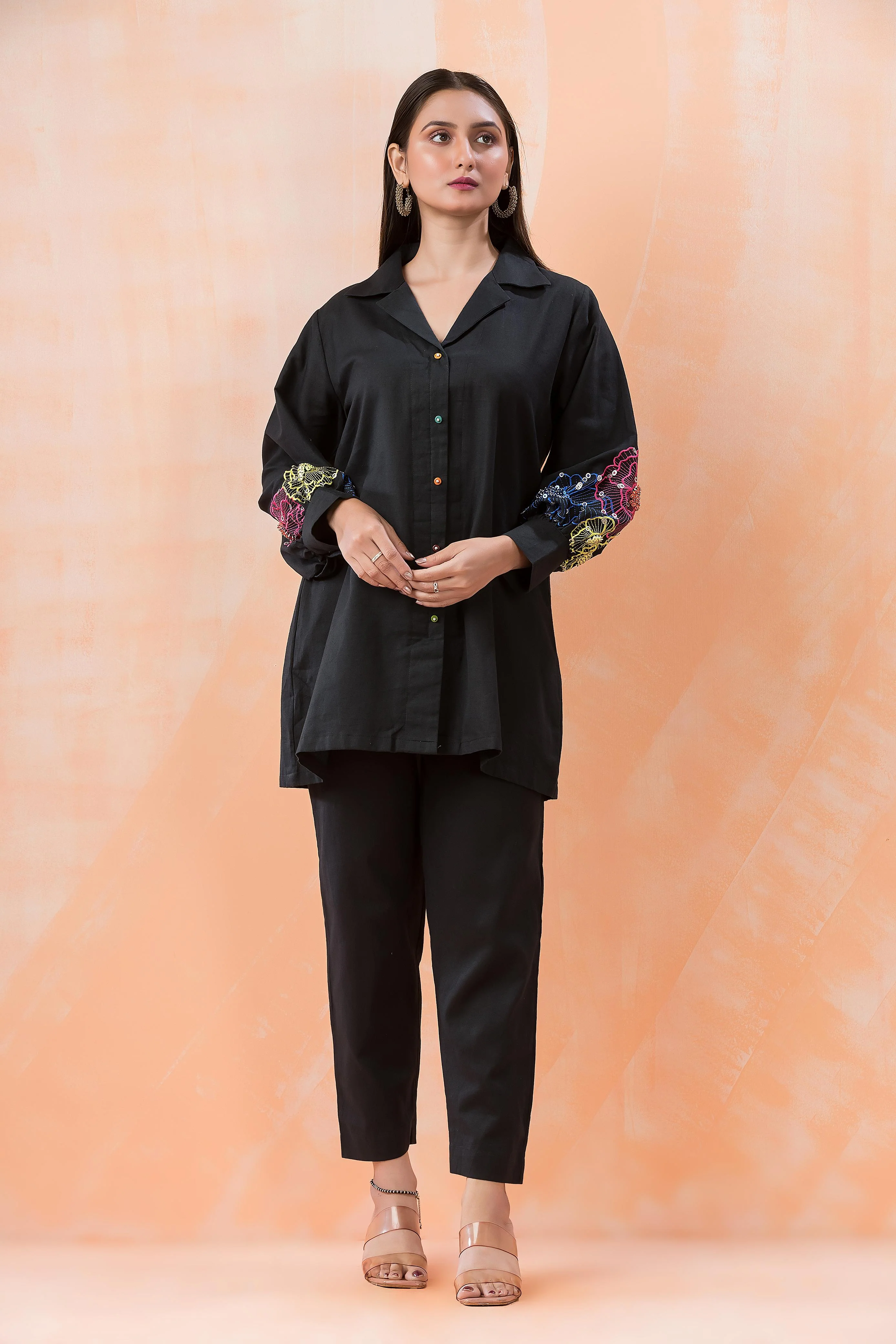 Niharika Onyx Handwork Co-ord Set - Image 12